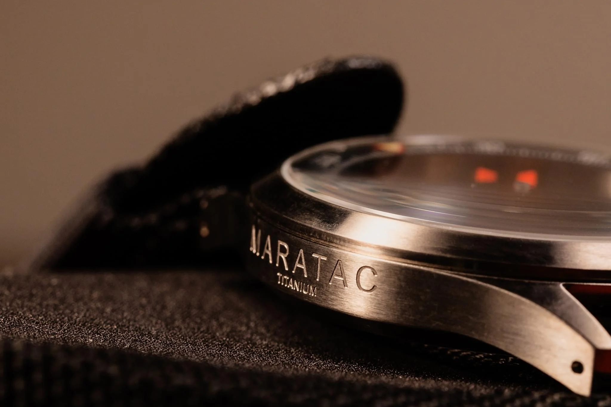 40mm AWC - Adventure Wrist Compass - Heirloom Dual Sapphire Titanium - Maratac® - Image 3