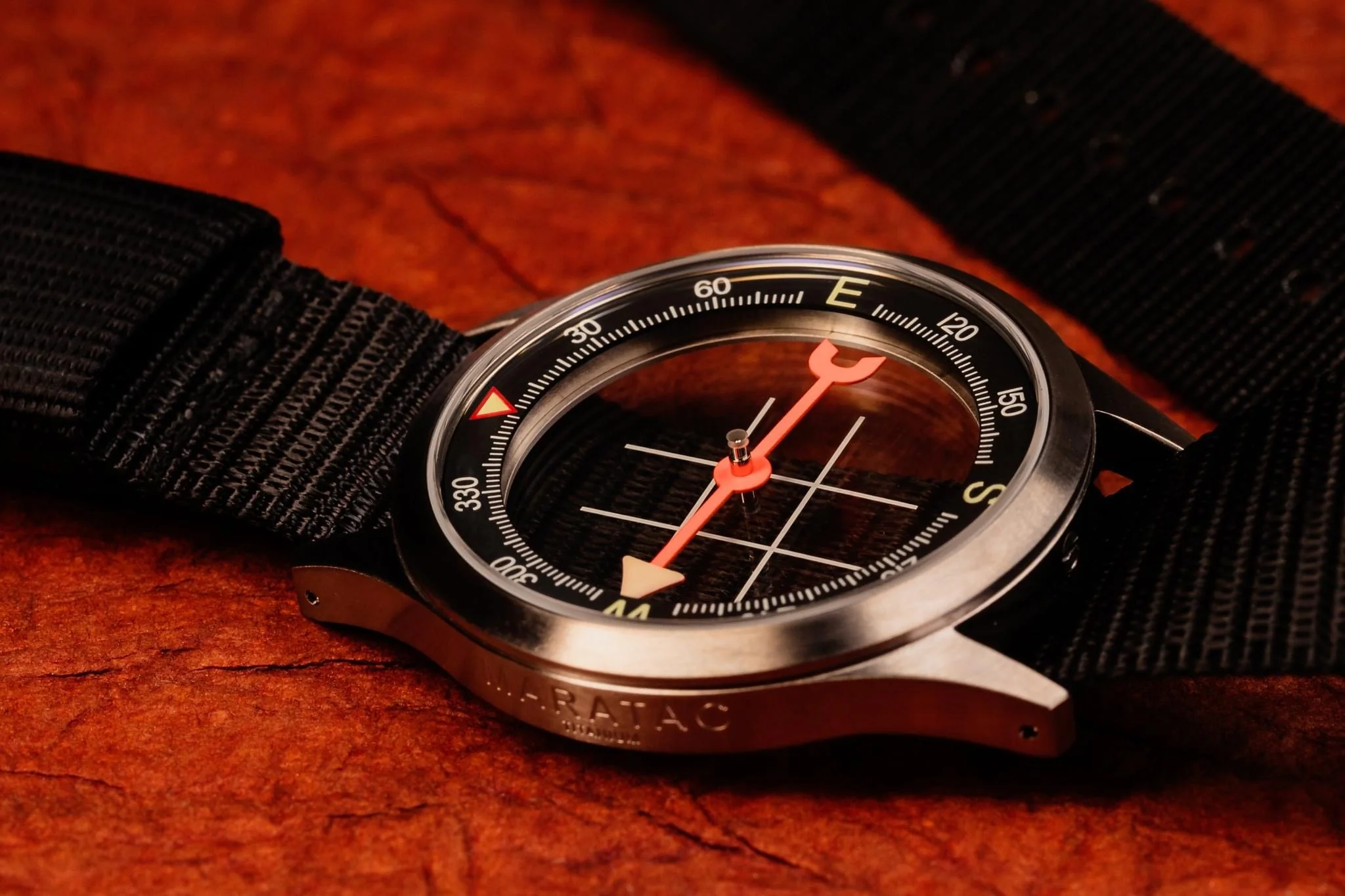 40mm AWC - Adventure Wrist Compass - Heirloom Dual Sapphire Titanium - Maratac® - Image 4