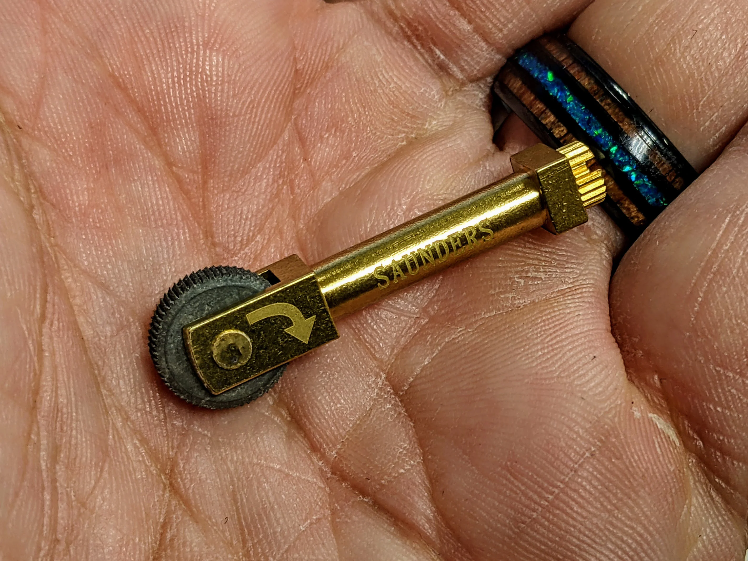 PSK ( Personal Safety Kit ) Brass Flint Wheel Sparker - Image 3