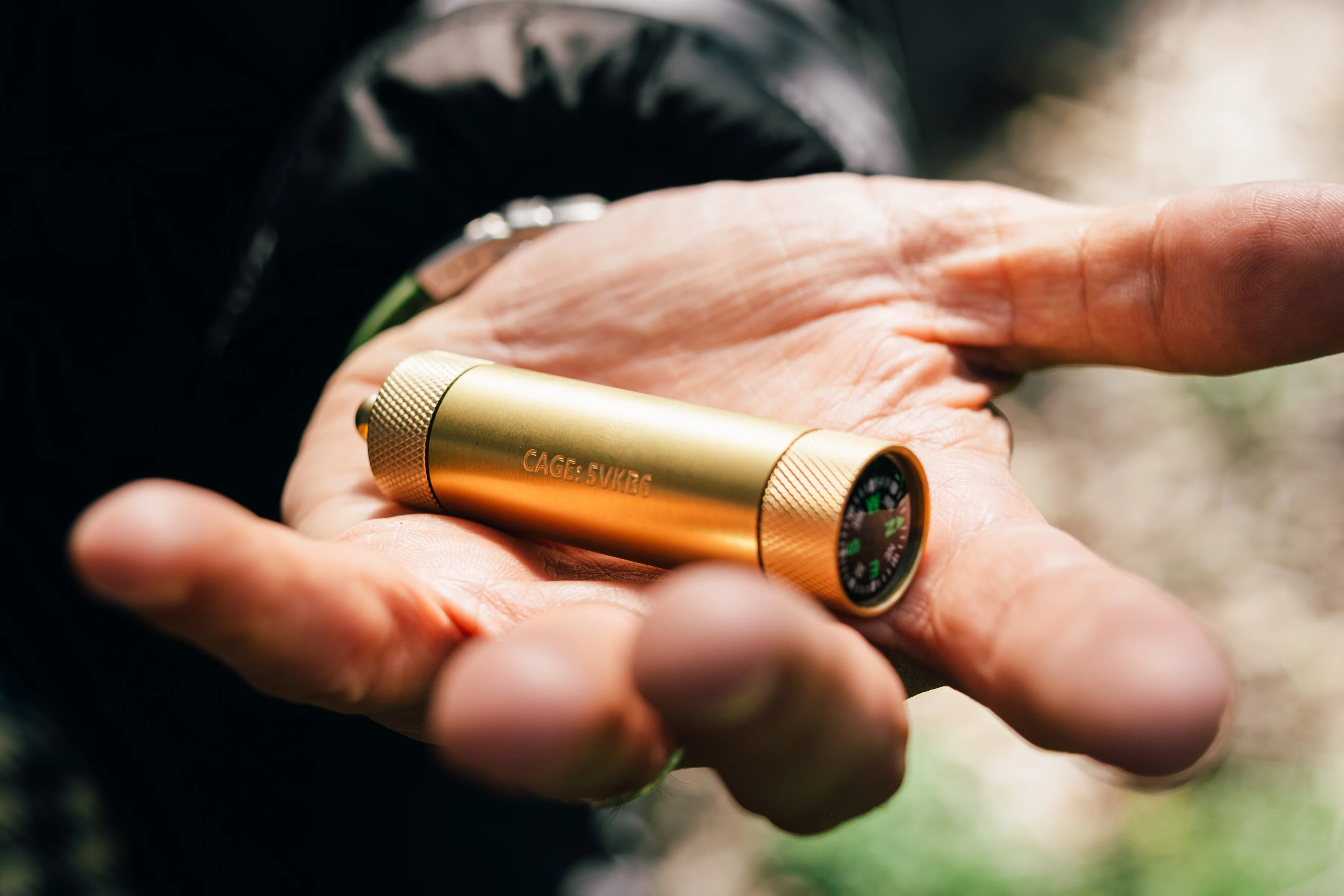 Brass Match & Compass Capsule - Gen 2 - Image 3