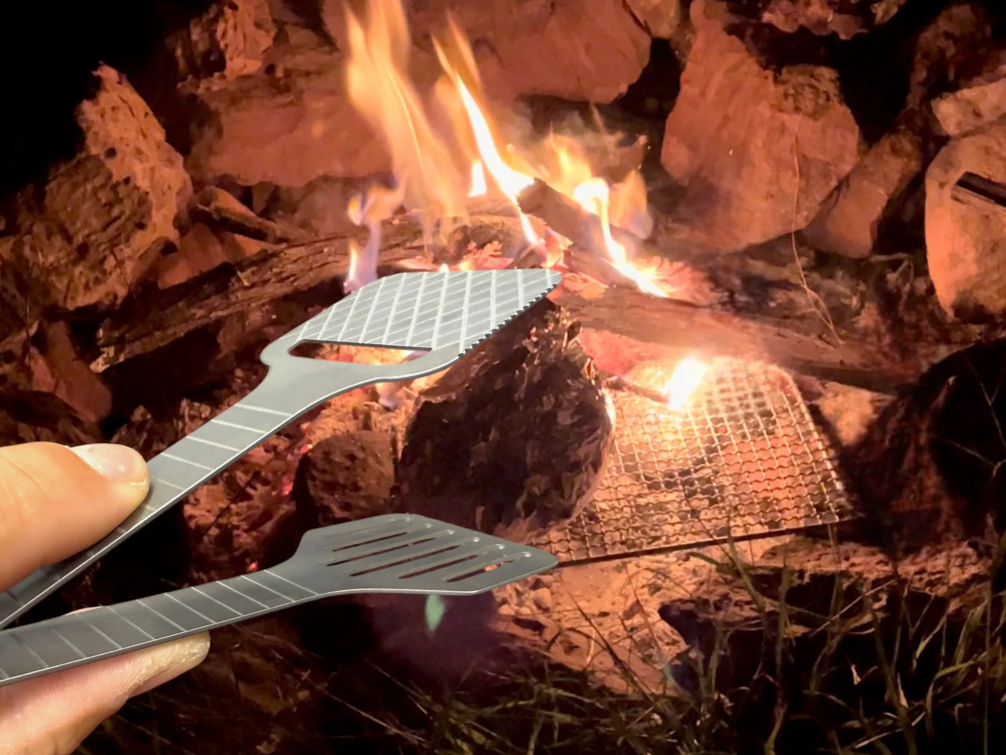 Camping Multipurpose BBQ Tong Set - Image 4