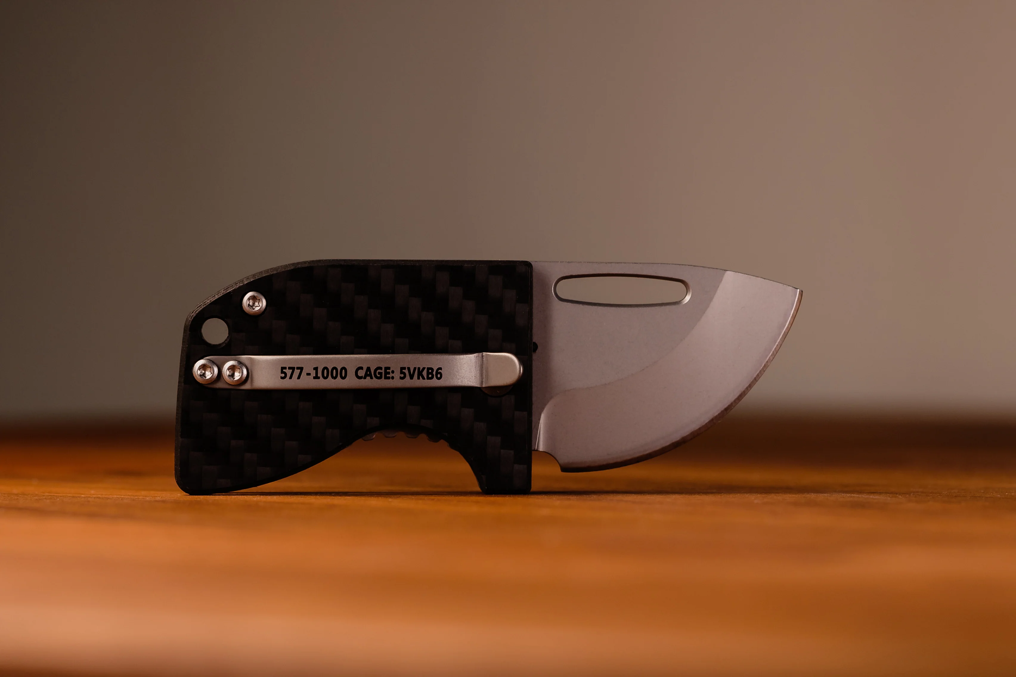 D2 Stub 2.0 Knife - Titanium Frame Lock & (( Carbon Fiber )) by Maratac® - Image 5