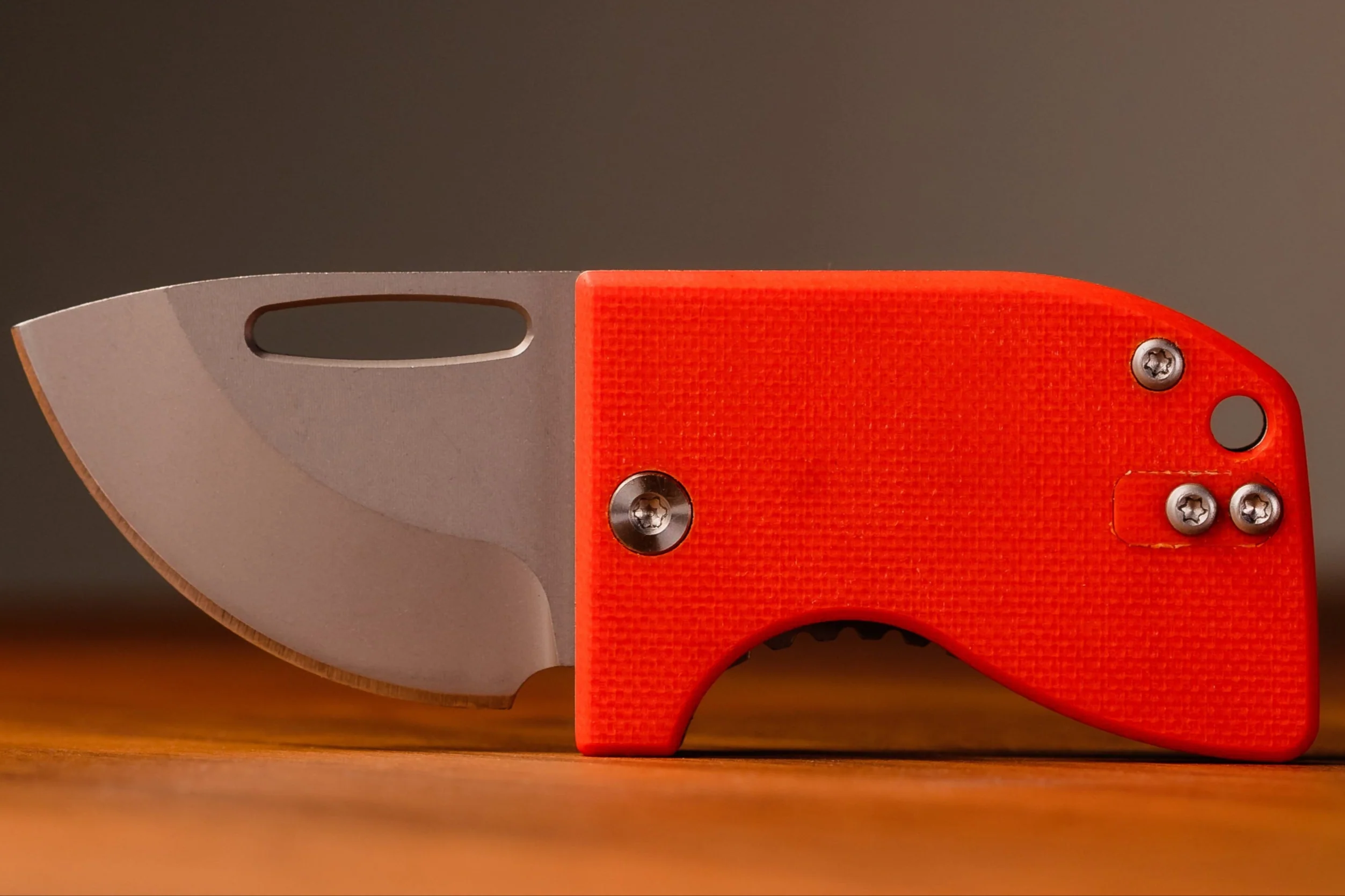 D2 Stub 2.0 Knife - Titanium Frame Lock & (( Orange G10 )) by Maratac® - Image 3