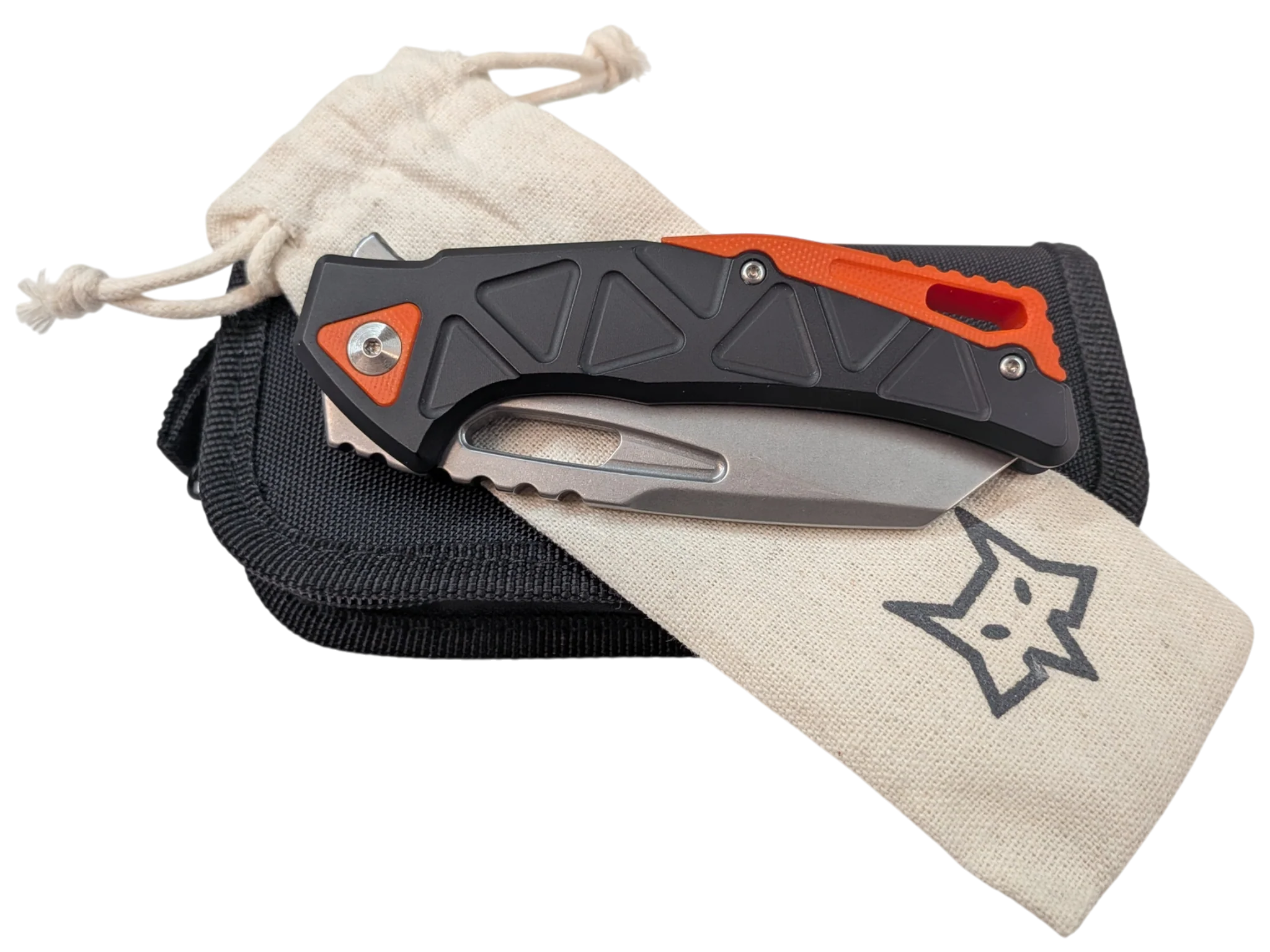Fox Chronos Thick Boy - Stonewash N690Co - Made In Italy - Limited Edition - ( Black/ Orange ) - Image 12