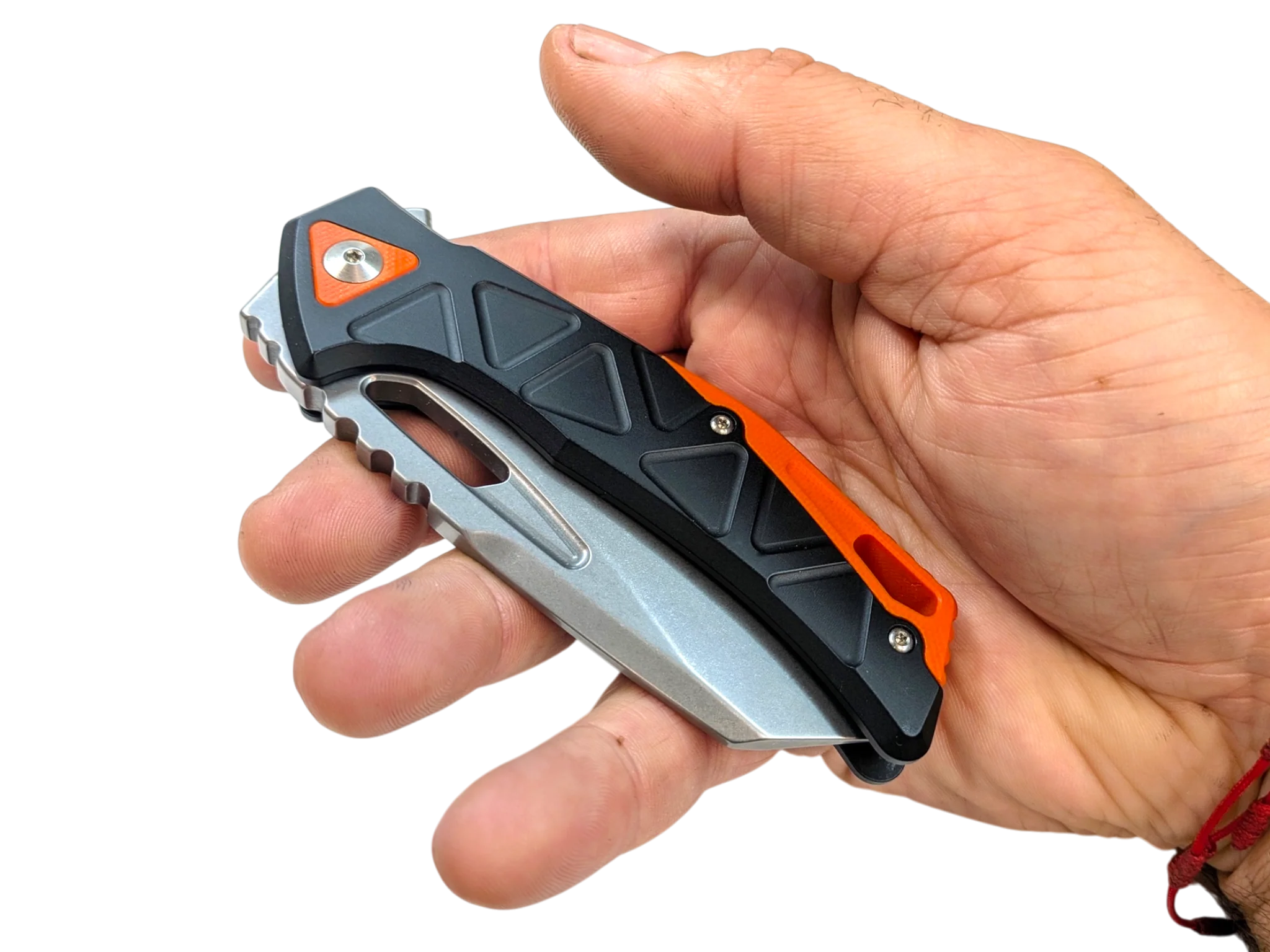 Fox Chronos Thick Boy - Stonewash N690Co - Made In Italy - Limited Edition - ( Black/ Orange ) - Image 2