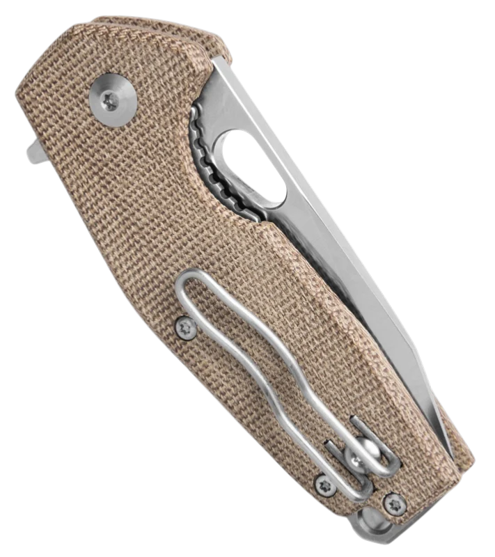 Fox Knives ( Vox 526LI ) Suru Liner Lock Knife Natural Micarta (2.36" Satin) - Image 2