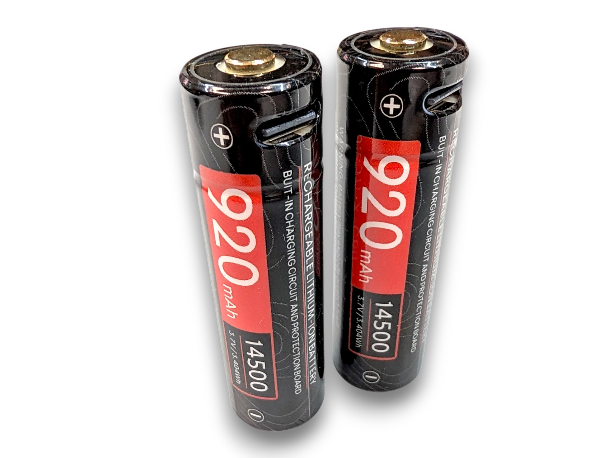 ( 2 Pack ) Extreme Fusion-X Cell Spare 14500 Cell Battery With Integrated USB-C - Image 2