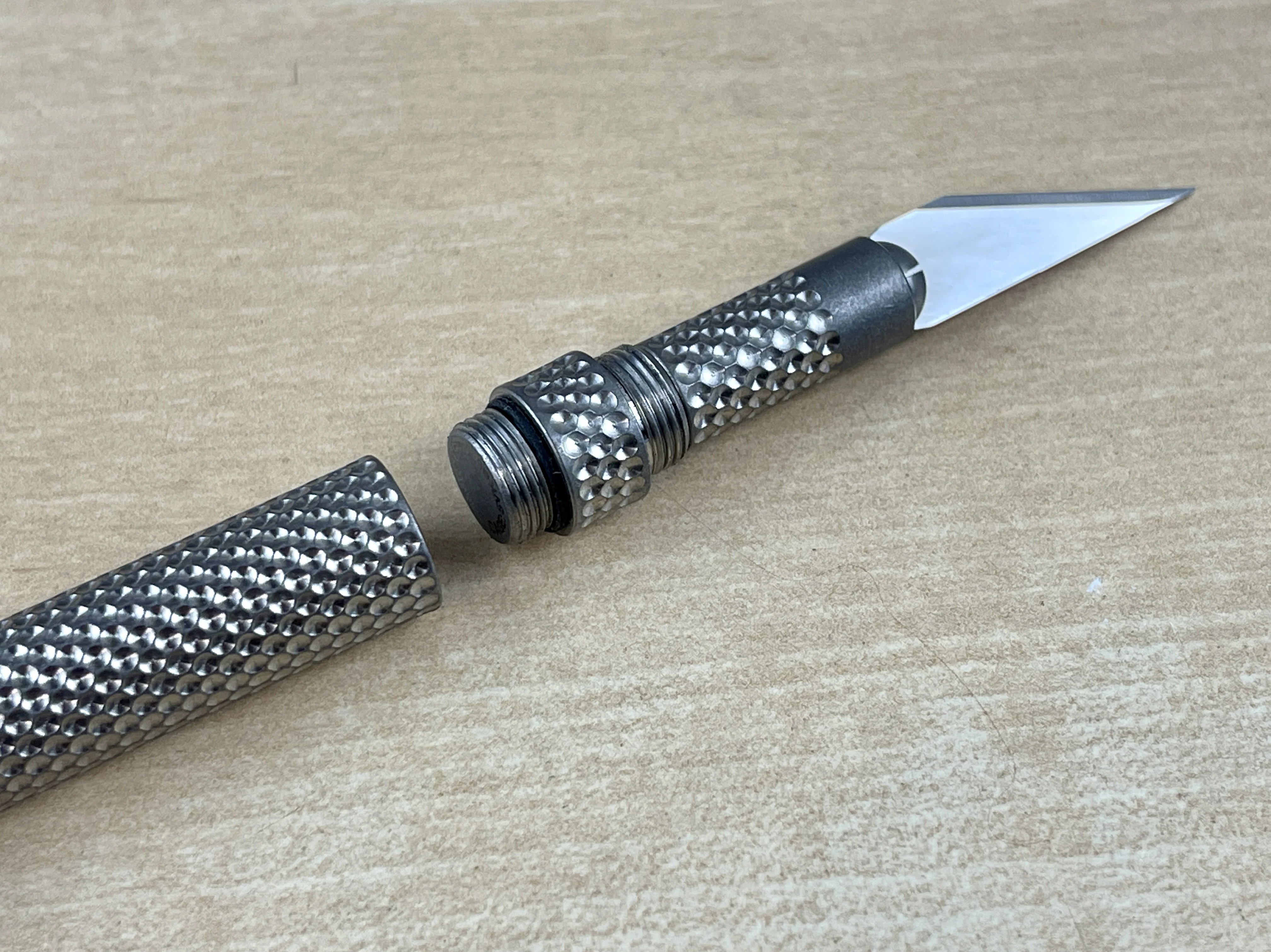 Key Ring Titanium Collapsible Scalpel by Maratac® - Image 13