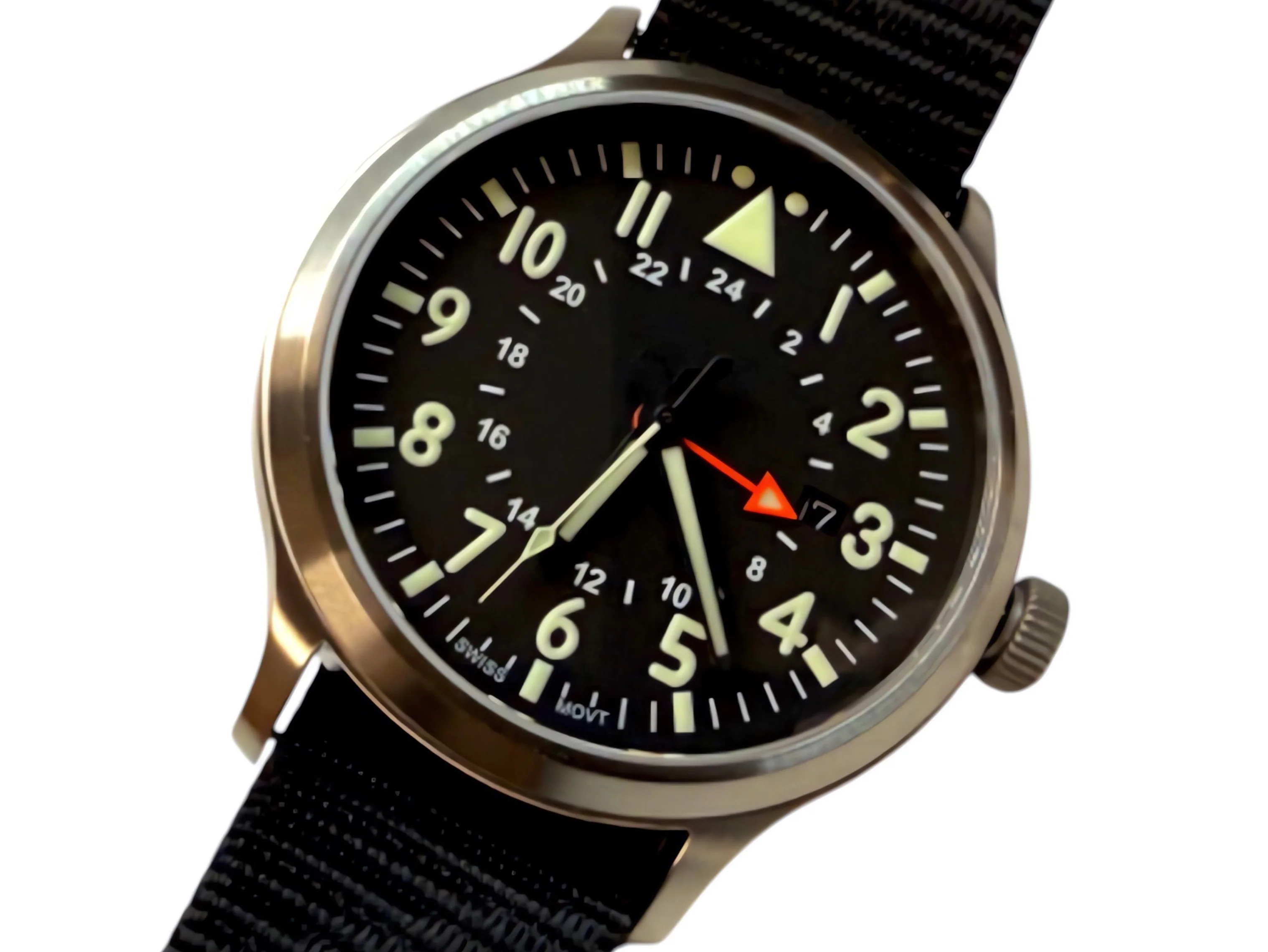 44mm Large Titanium GMT Watch by Maratac® + Date Window - Gen 2 - Image 11