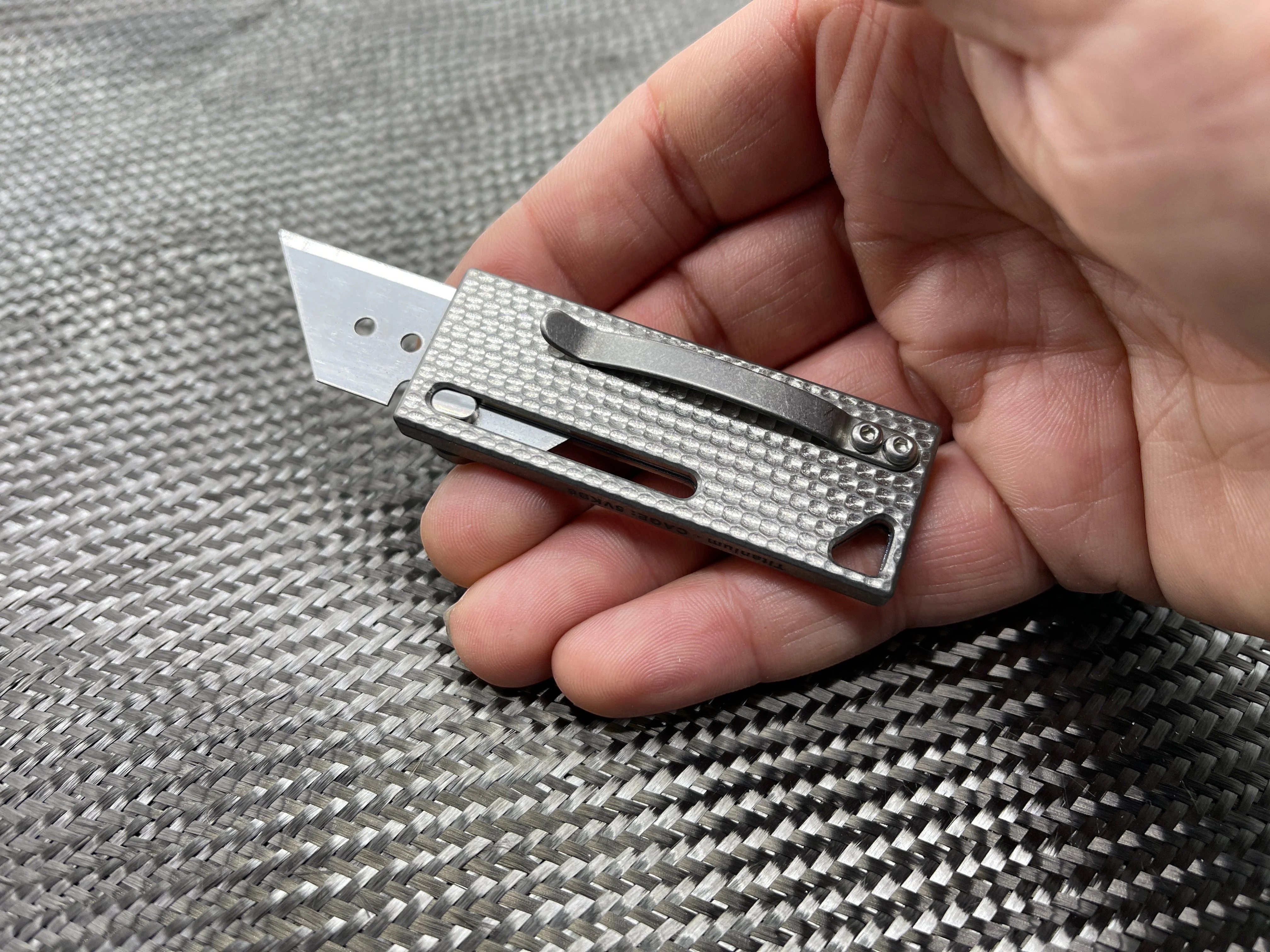 MaxMadCo Design - Titanium - Utility Blade Knife - Gen 2 - Image 16