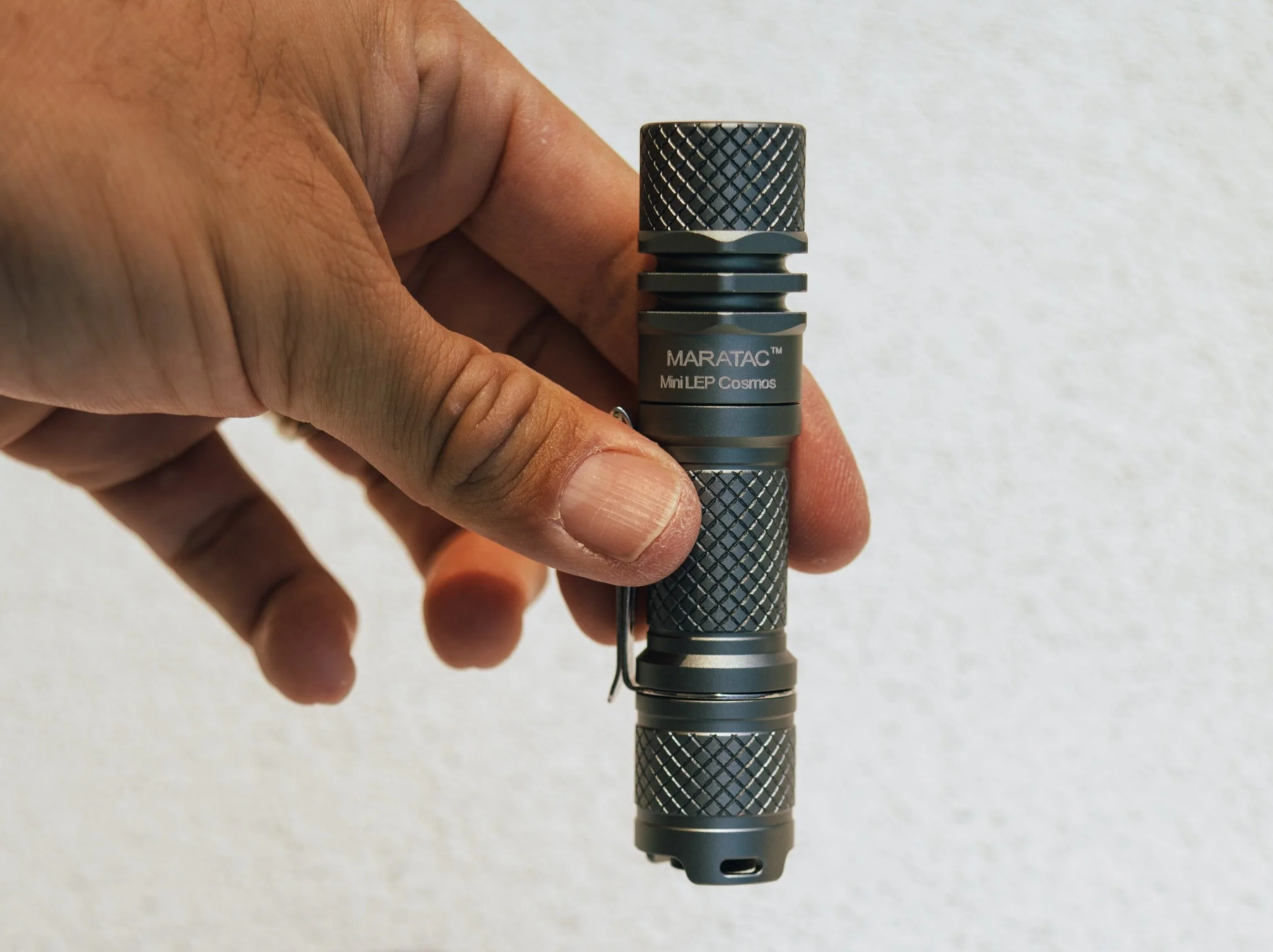 Mini LEP Cosmos - Laser Flashlight 14500 by Maratac® - Gray - Image 12