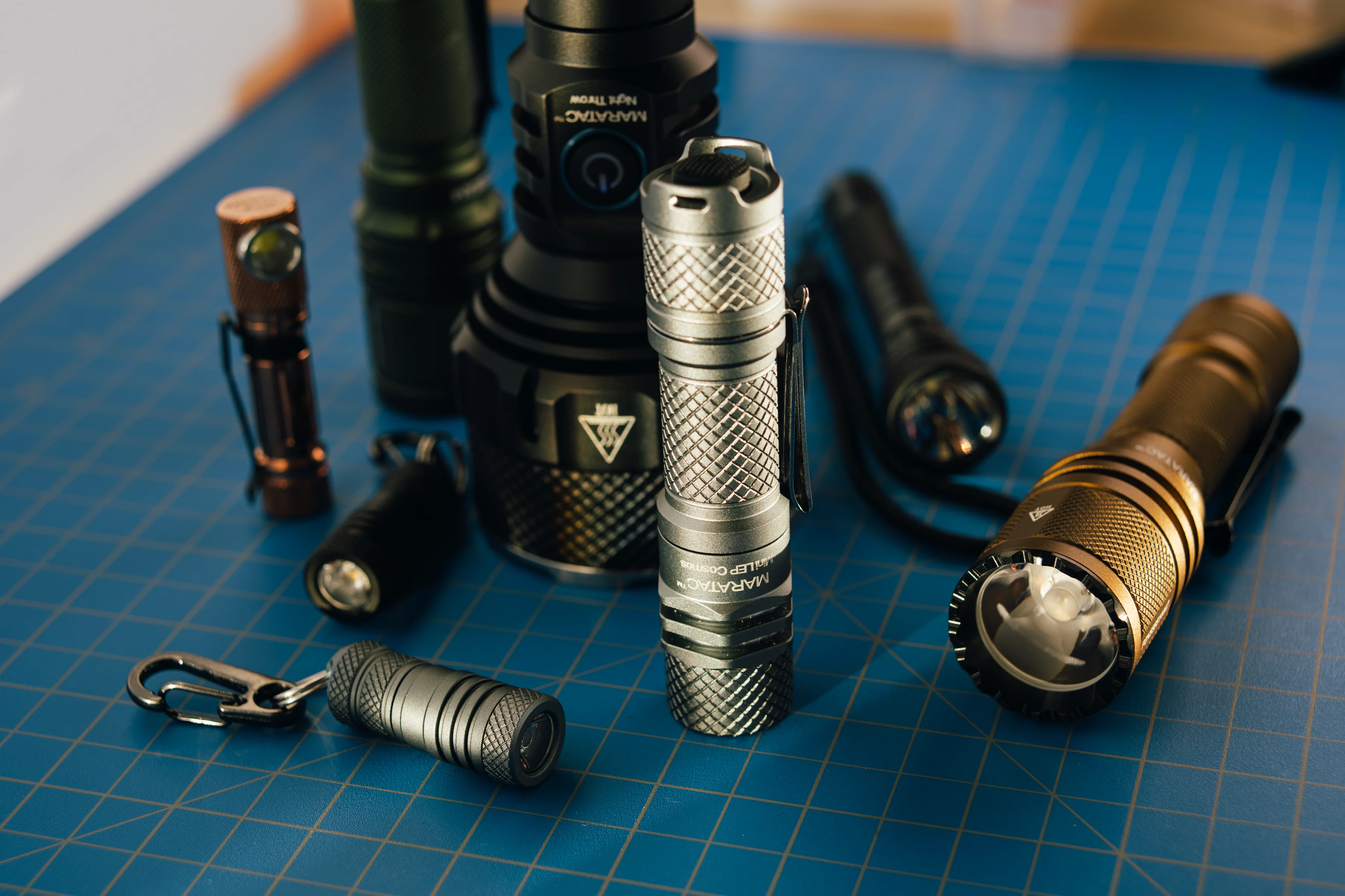 Mini LEP Cosmos - Laser Flashlight 14500 by Maratac® - Gray - Image 13