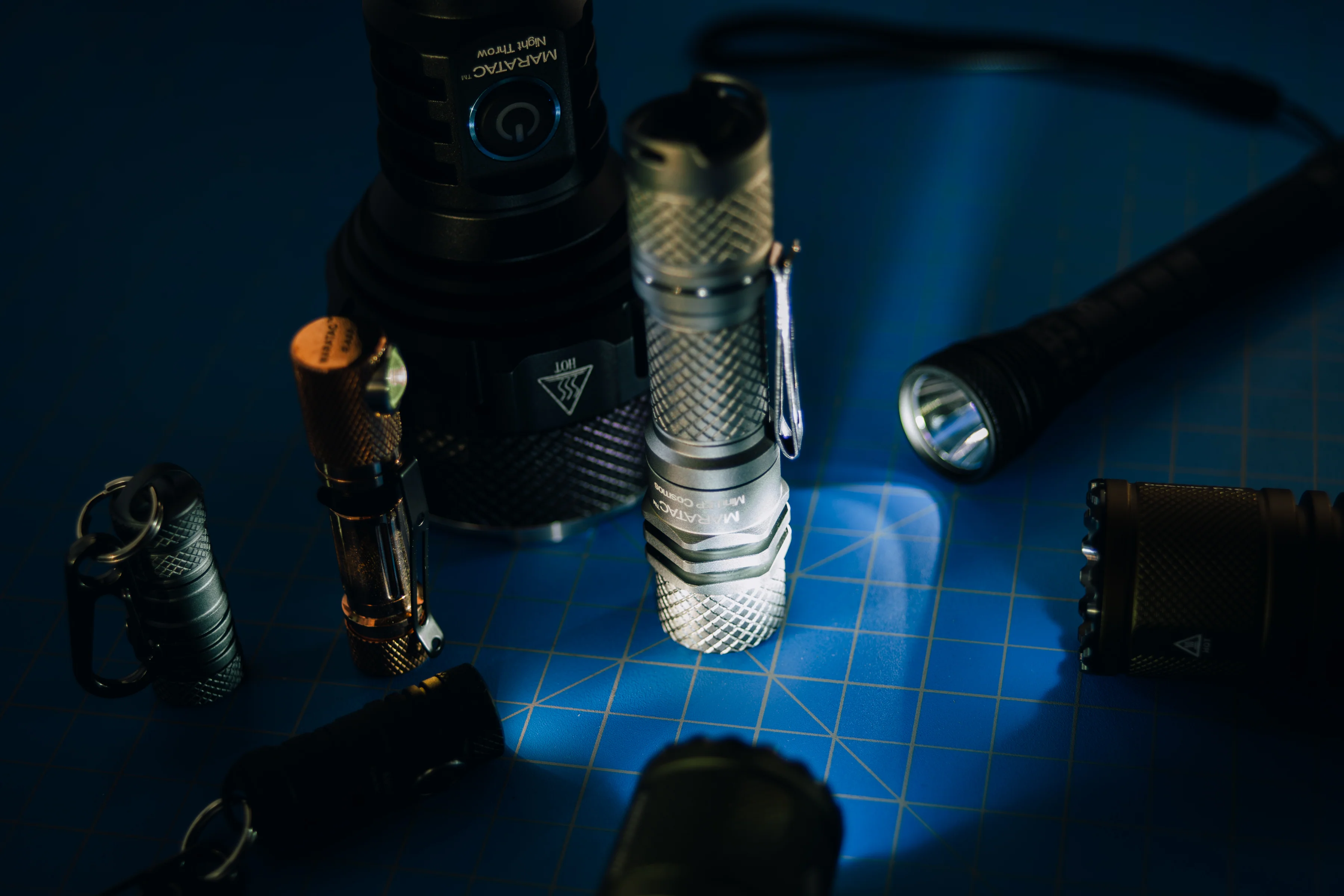 Mini LEP Cosmos - Laser Flashlight 14500 by Maratac® - Gray - Image 24