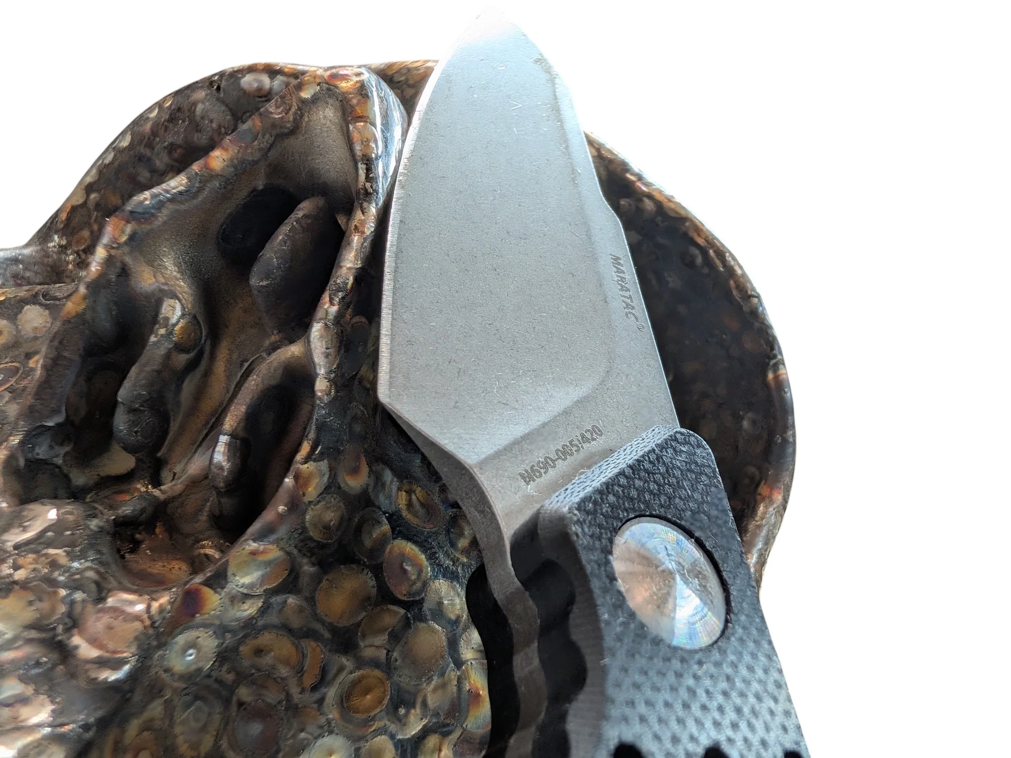 Step-Ridge MK-1 - N690 Fixed Blade Knife by Maratac® ( New ) - Image 7