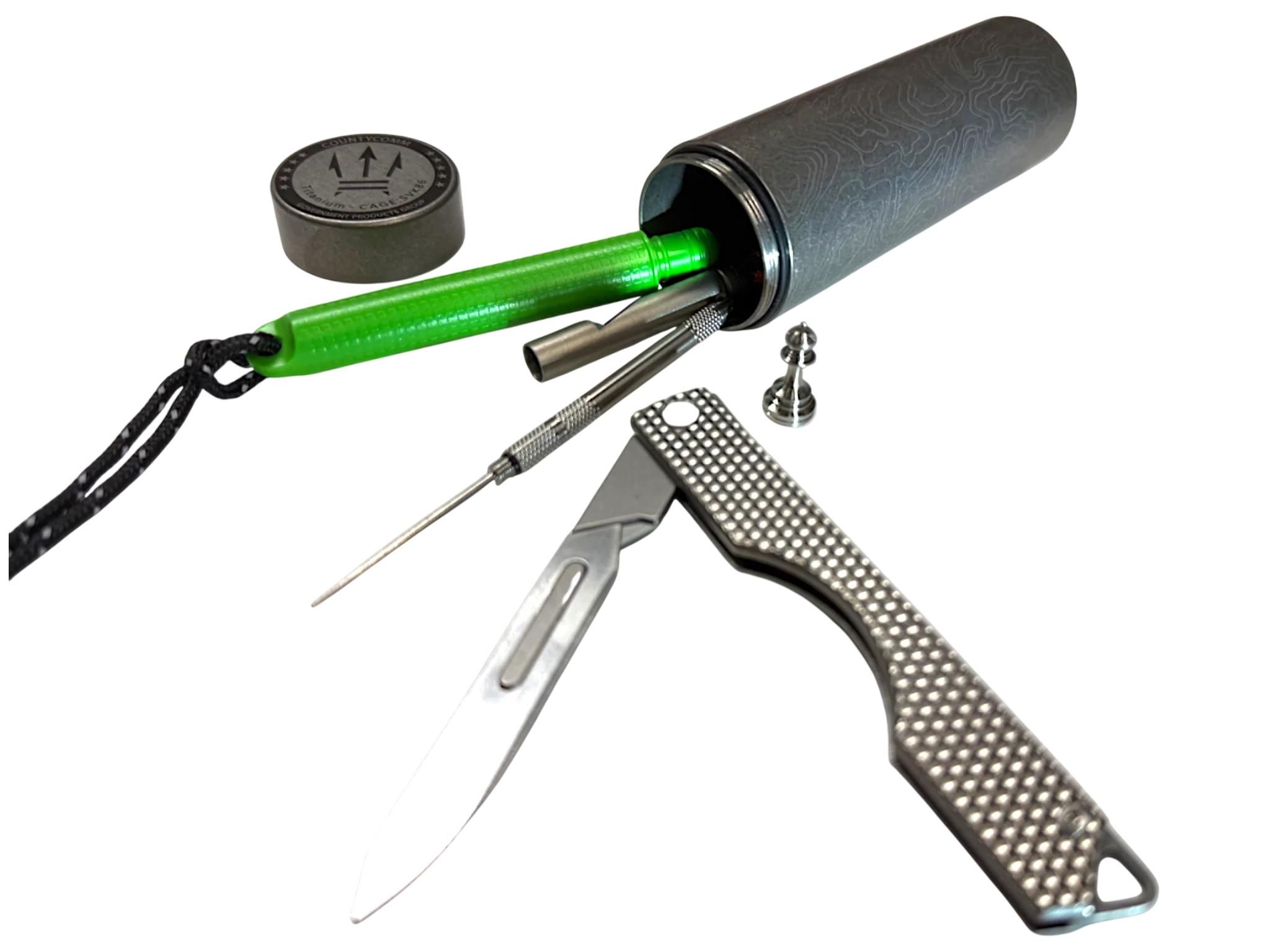 Oversized Pocket Glovebox - Titanium Topo EDC Capsule by Maratac® - Coming Soon! - Image 6