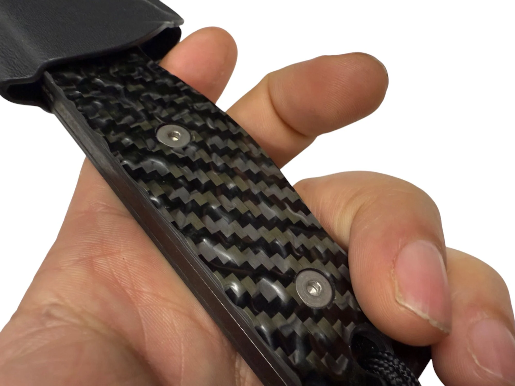R4A - Ready 4 Action Knife / D2 Fixed Blade ( Contour-Tex Carbon Fiber Scales ) - Image 13