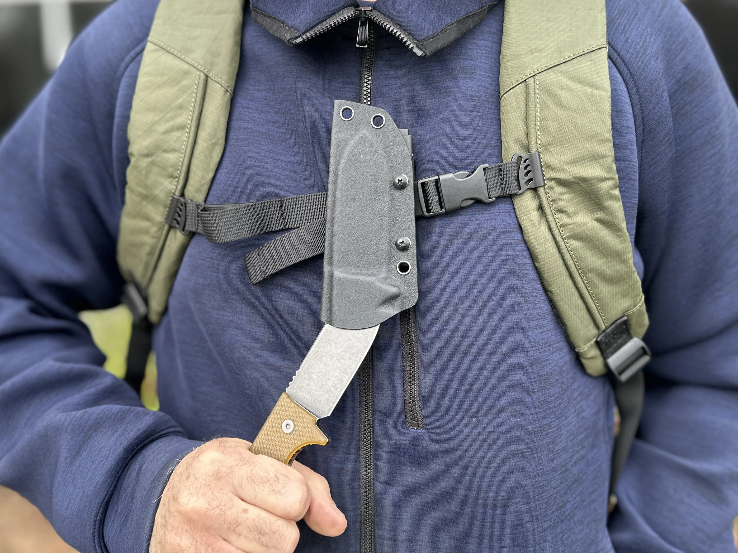 R4A - Ready 4 Action Knife / D2 Fixed Blade ( Ultem® Scales ) - Image 3