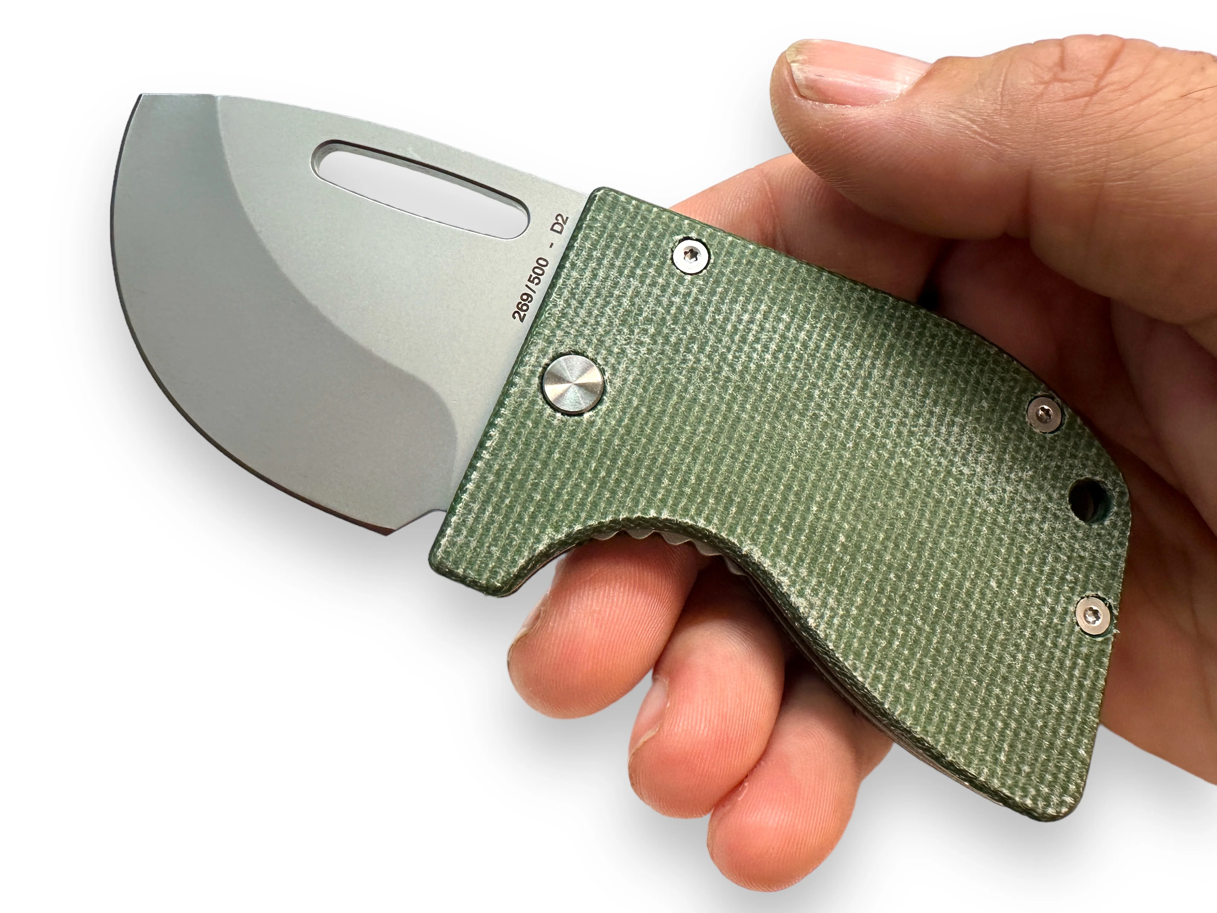 D2 Re-Action - Ti ( Canvas Micarta ) - Sold Out - Back Order Now - Image 2