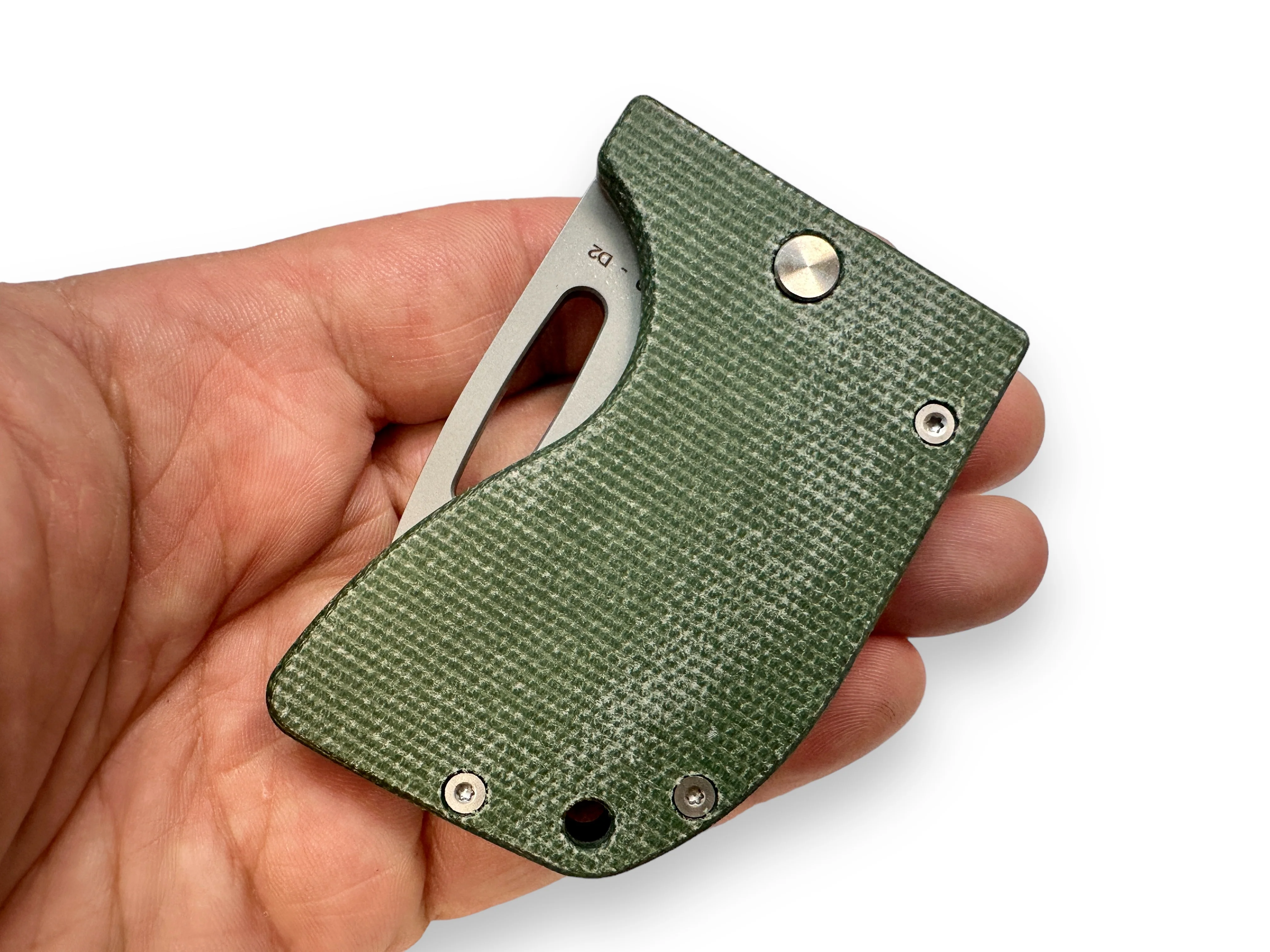 D2 Re-Action - Ti ( Canvas Micarta ) - Sold Out - Back Order Now - Image 4