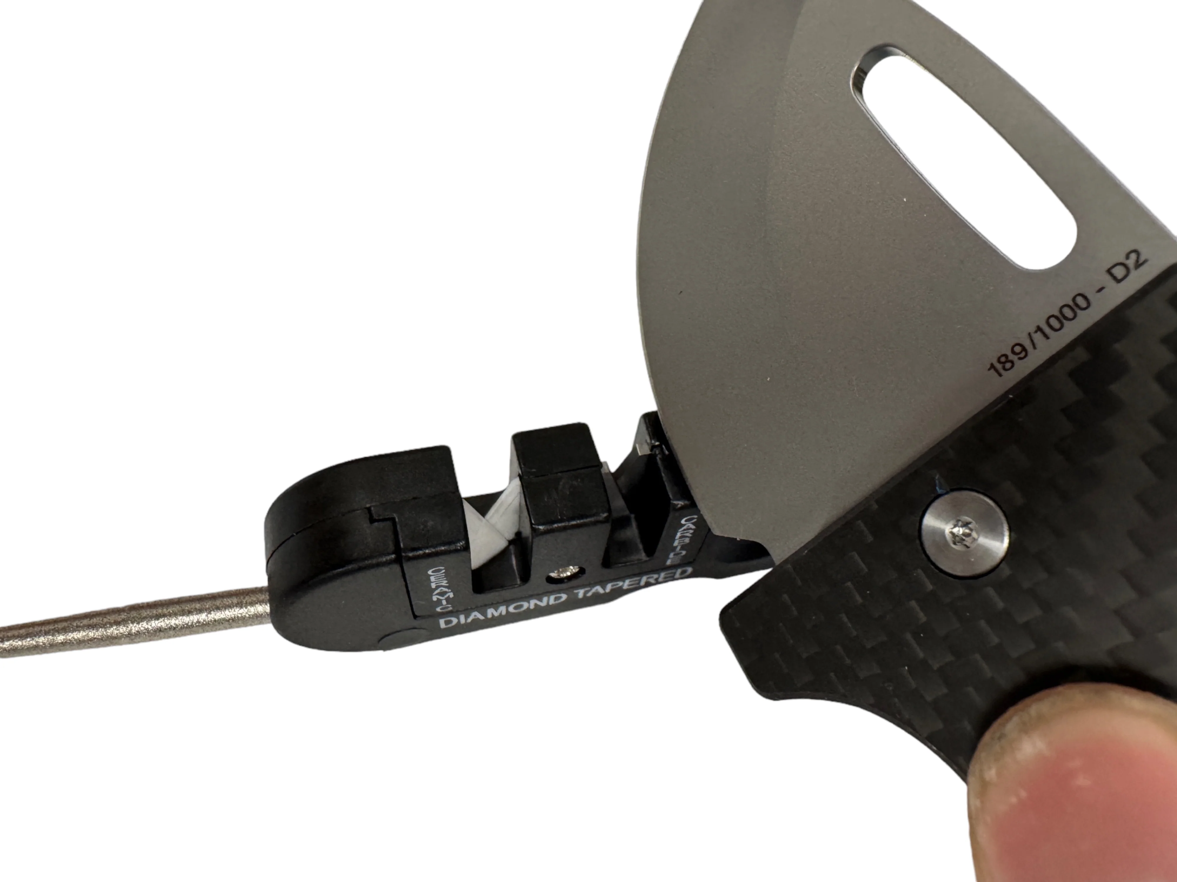 SharpTrio Pocket Knife Sharpener Tool ( Ceramic / Carbide / Diamond ) - Image 2
