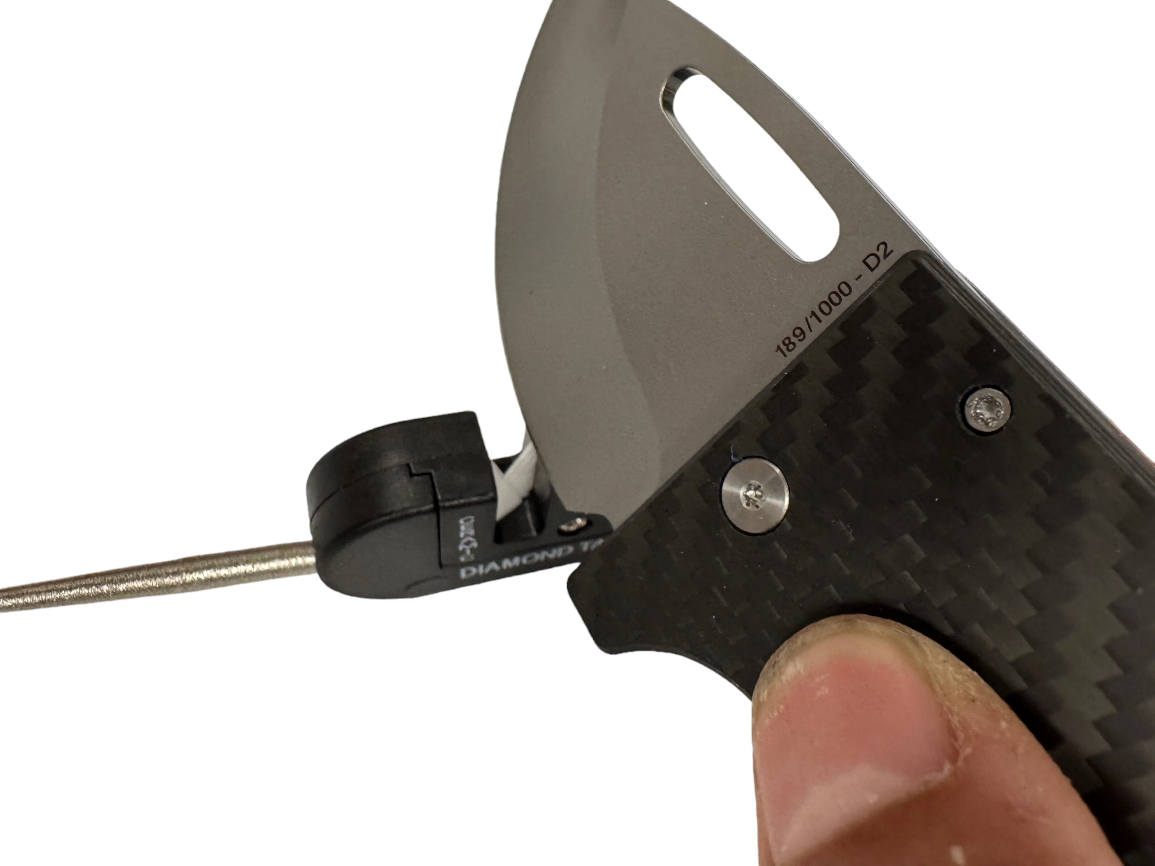 SharpTrio Pocket Knife Sharpener Tool ( Ceramic / Carbide / Diamond ) - Image 3