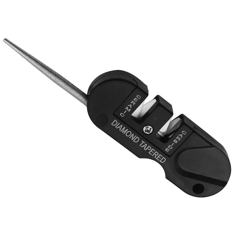 SharpTrio Pocket Knife Sharpener Tool ( Ceramic / Carbide / Diamond ) - Image 4