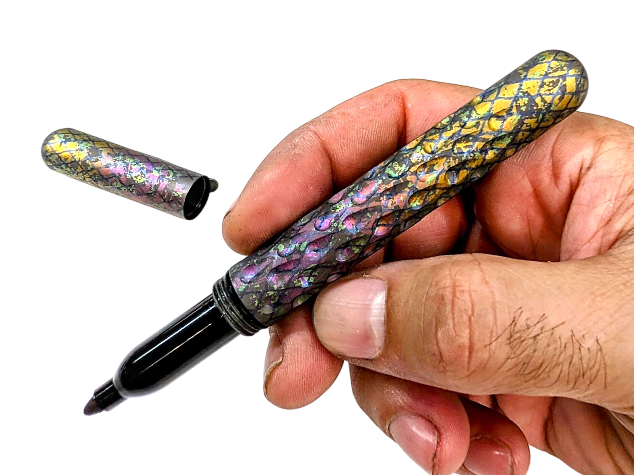 Signator Titanium Permanent Marker / Vault by Maratac® - Chaotic Aurora Pattern ( Sold Out - Sign up for the next launch! )