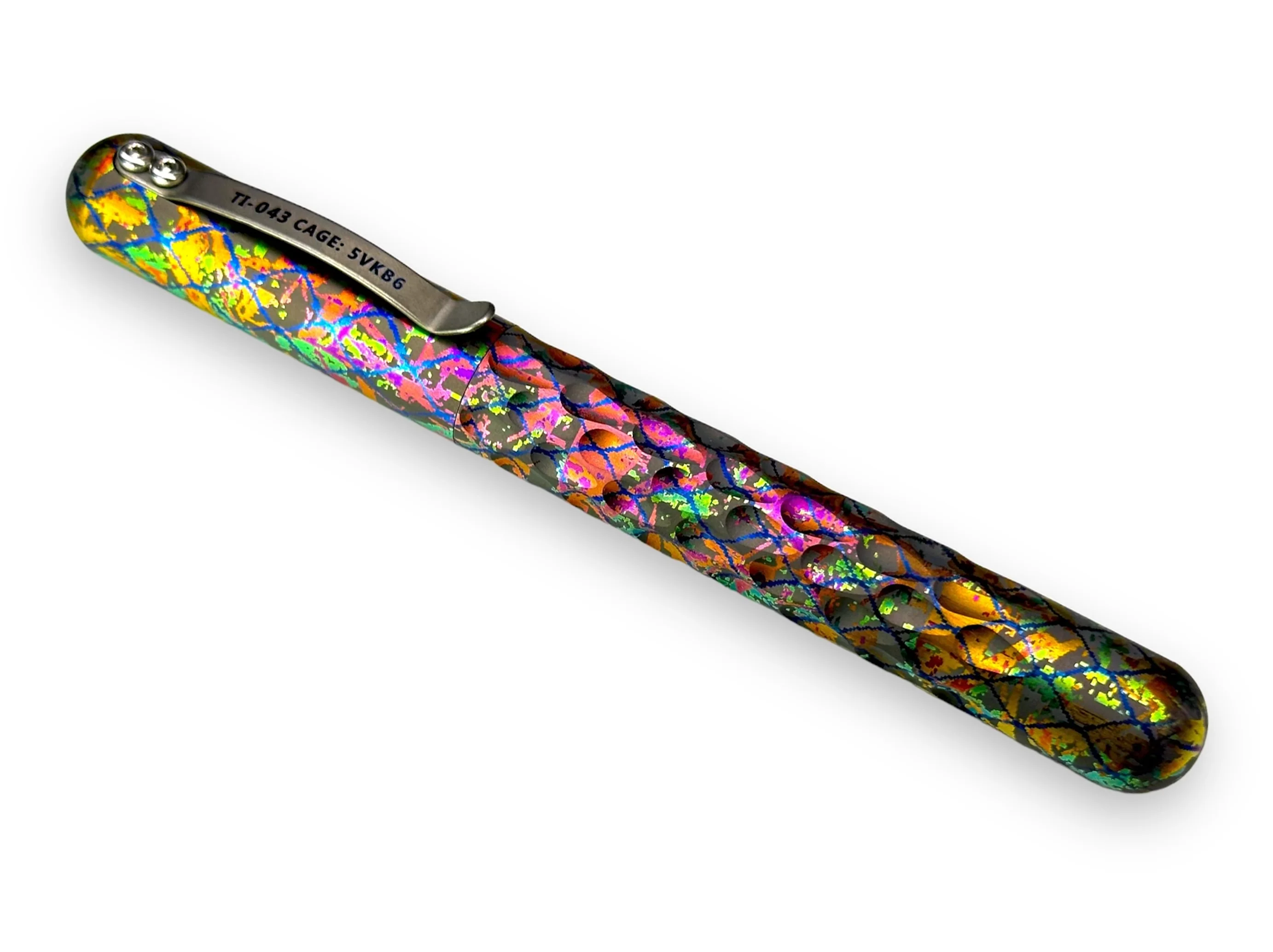 Signator Titanium Permanent Marker / Vault by Maratac® - Chaotic Aurora Pattern ( Sold Out - Sign up for the next launch! ) - Image 4