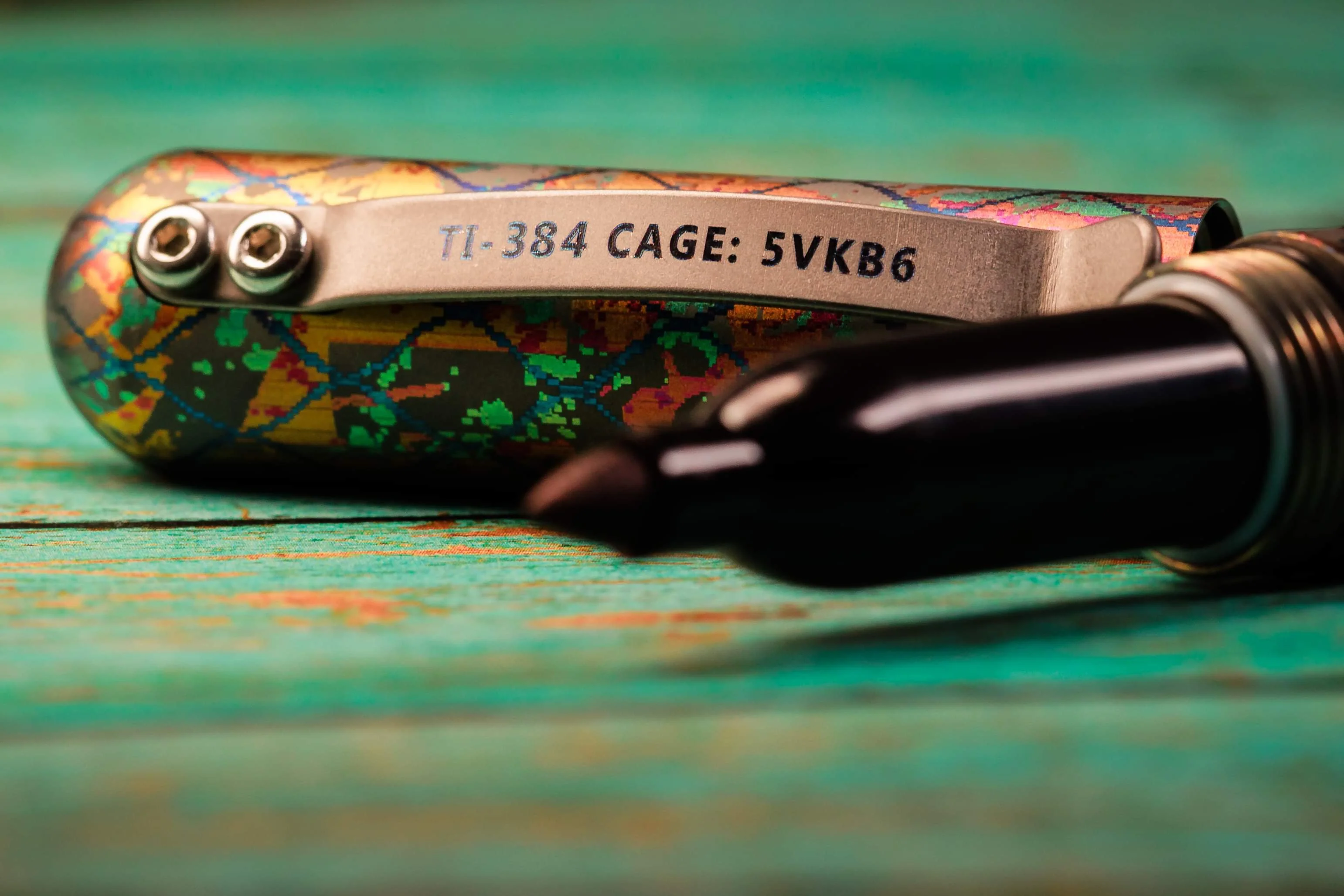 Signator Titanium Permanent Marker / Vault by Maratac® - Chaotic Aurora Pattern ( Sold Out - Sign up for the next launch! ) - Image 5