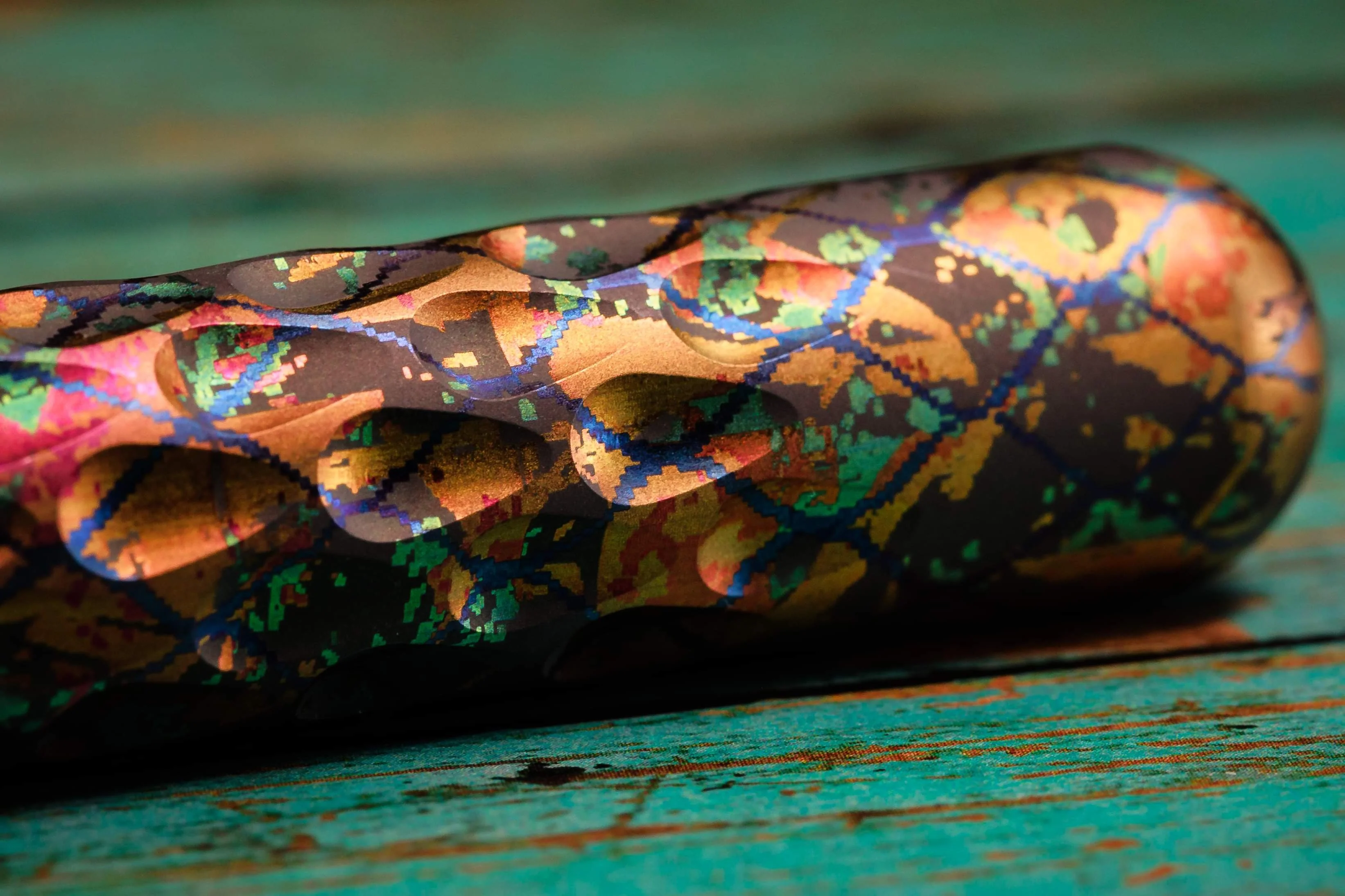 Signator Titanium Permanent Marker / Vault by Maratac® - Chaotic Aurora Pattern ( Sold Out - Sign up for the next launch! ) - Image 6
