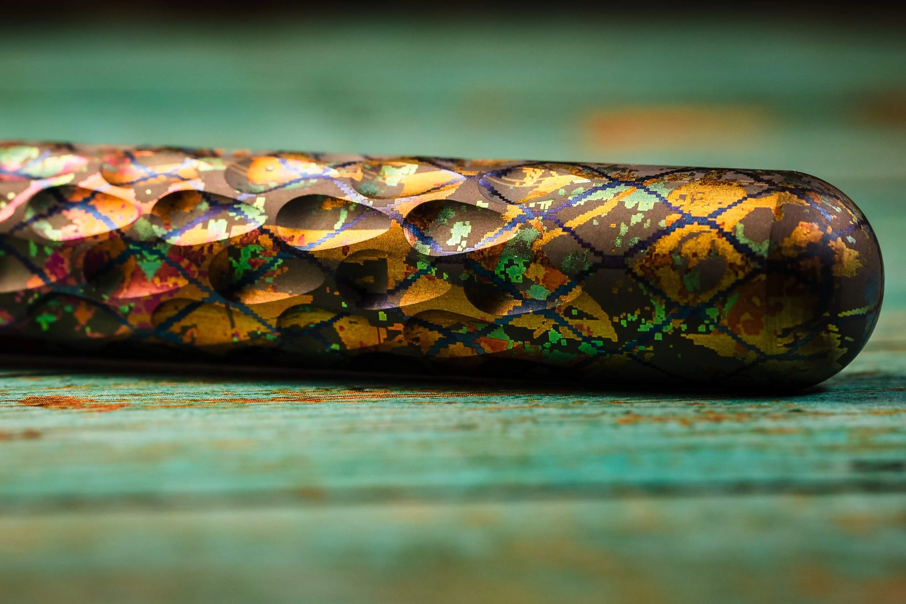Signator Titanium Permanent Marker / Vault by Maratac® - Chaotic Aurora Pattern ( Sold Out - Sign up for the next launch! ) - Image 7