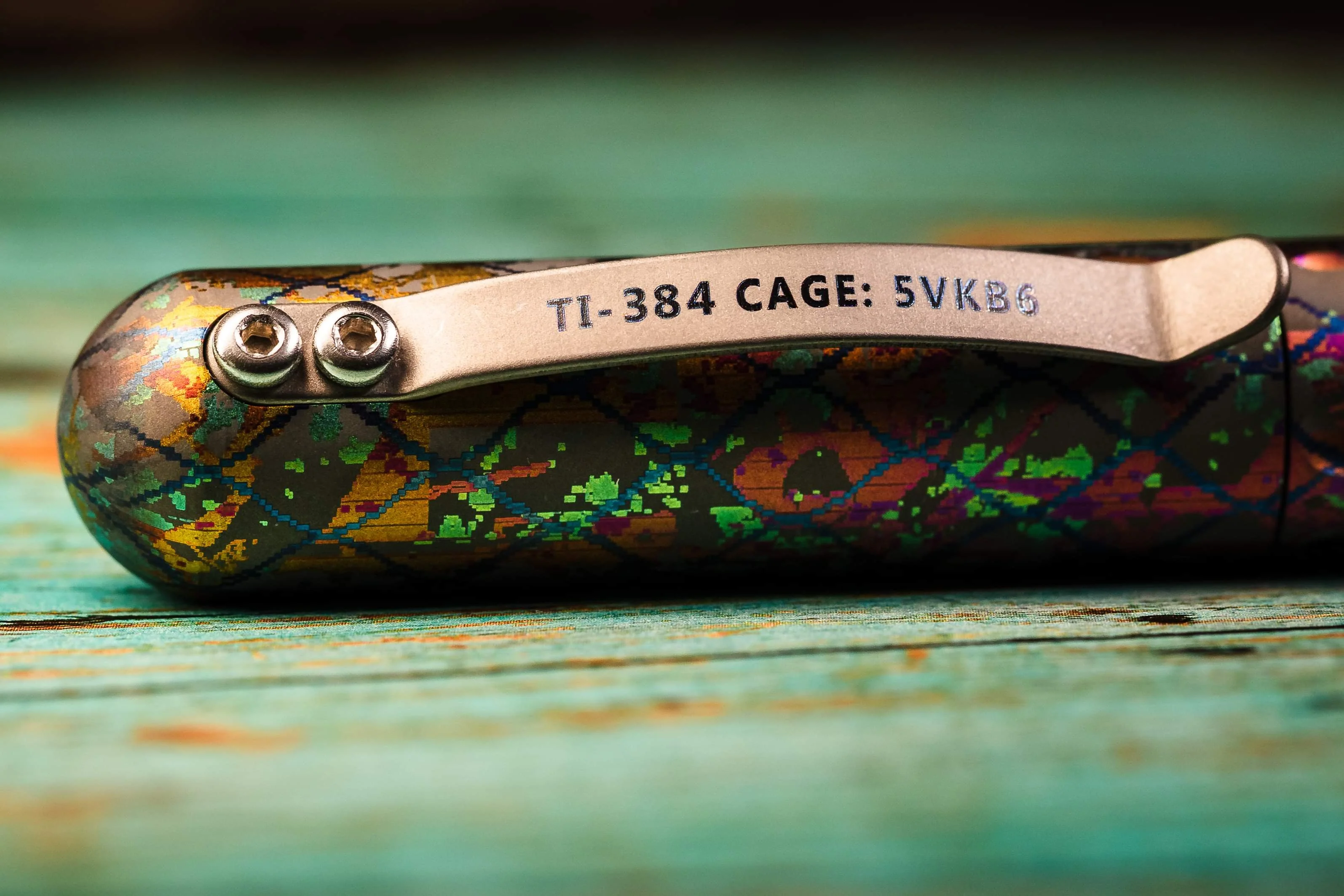 Signator Titanium Permanent Marker / Vault by Maratac® - Chaotic Aurora Pattern ( Sold Out - Sign up for the next launch! ) - Image 8