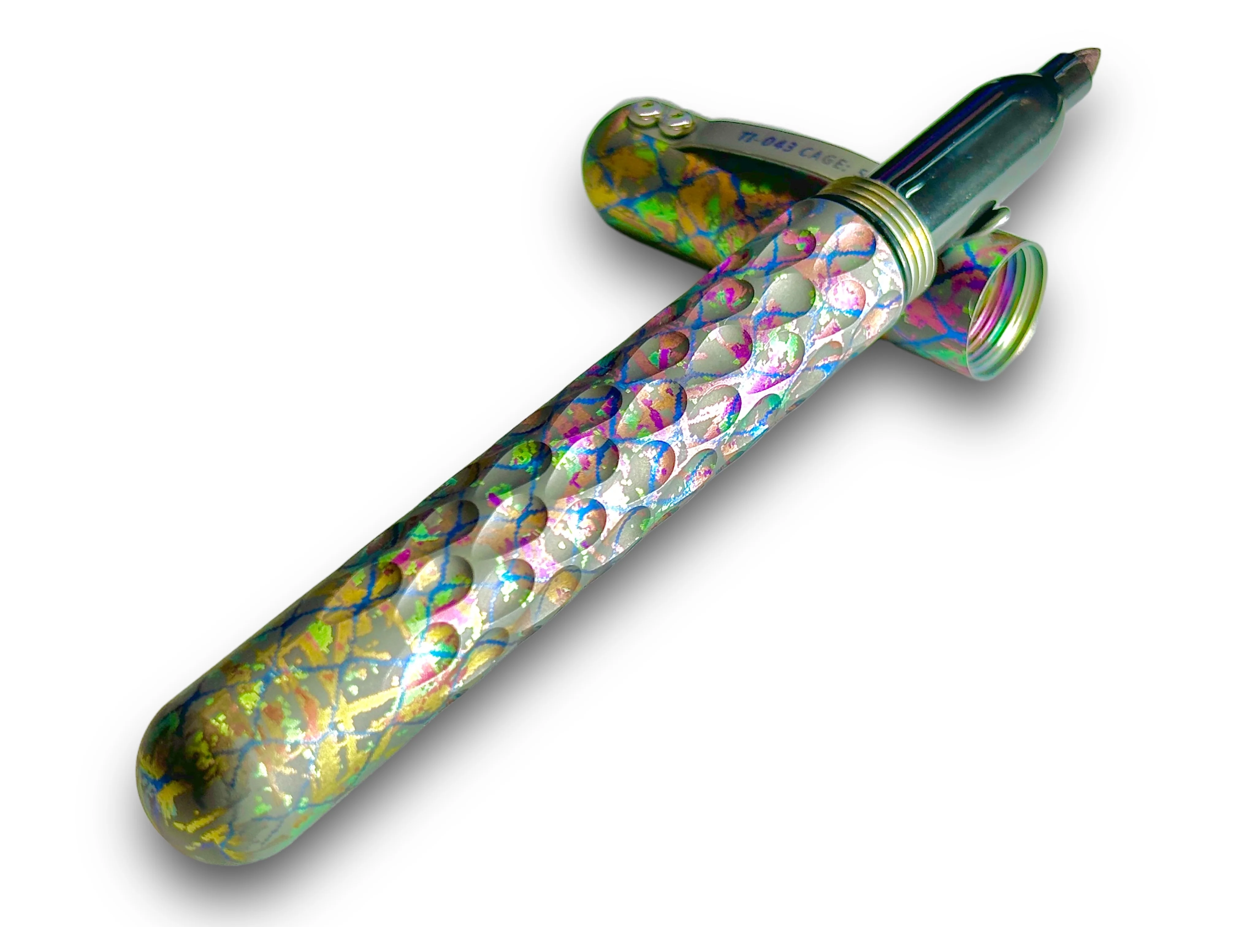 Signator Titanium Permanent Marker / Vault by Maratac® - Chaotic Aurora Pattern ( Sold Out - Sign up for the next launch! ) - Image 9