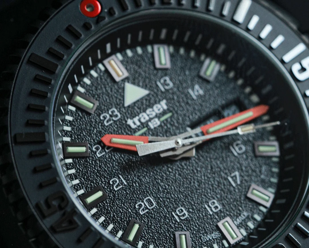 Tritium H3 Swiss P69 PVD Black Sapphire  - 48mm Dive Watch by MB-Microtec - Image 3