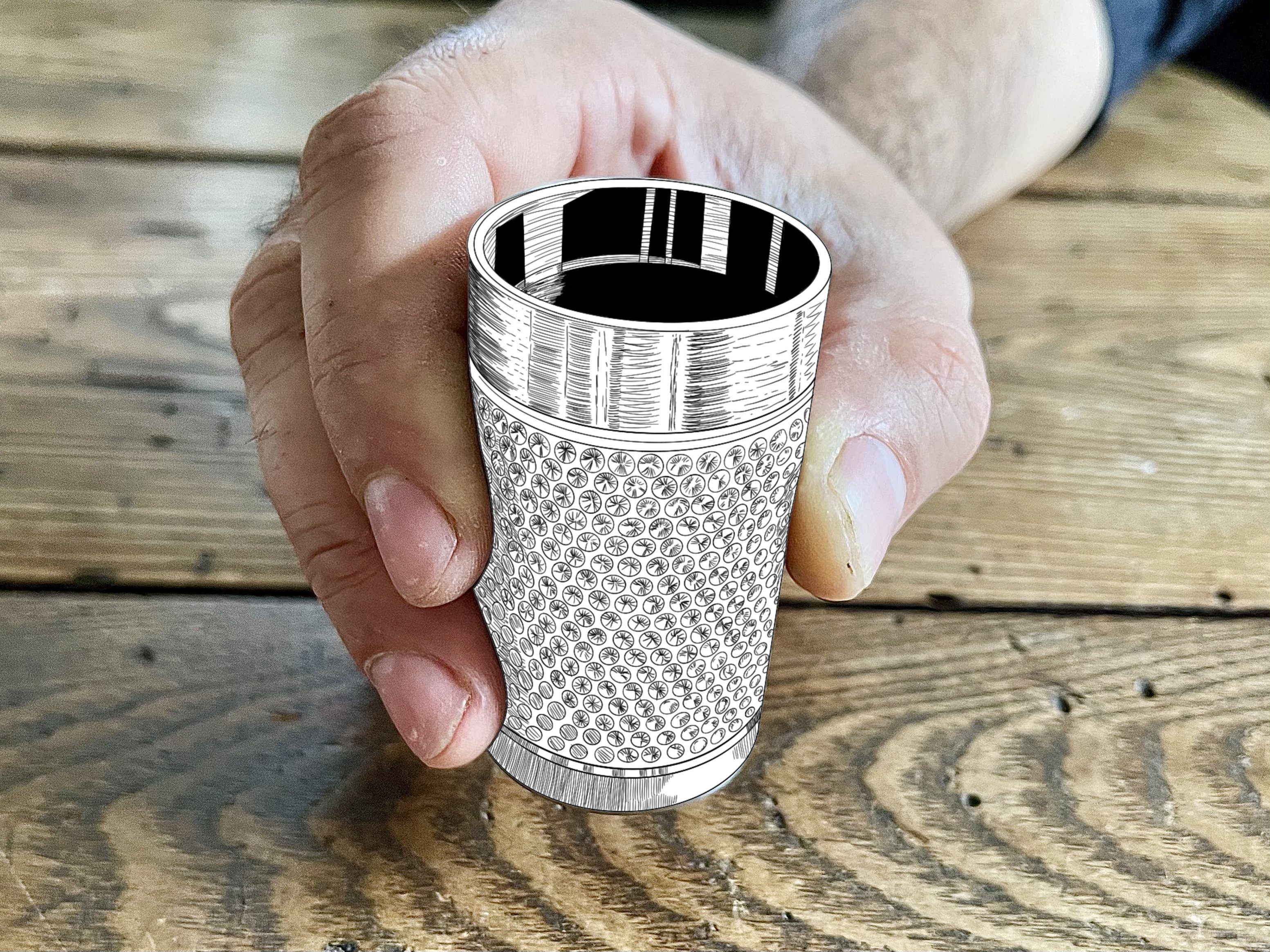 Big Shot - Machined Titanium 2 Oz Glass - Image 14