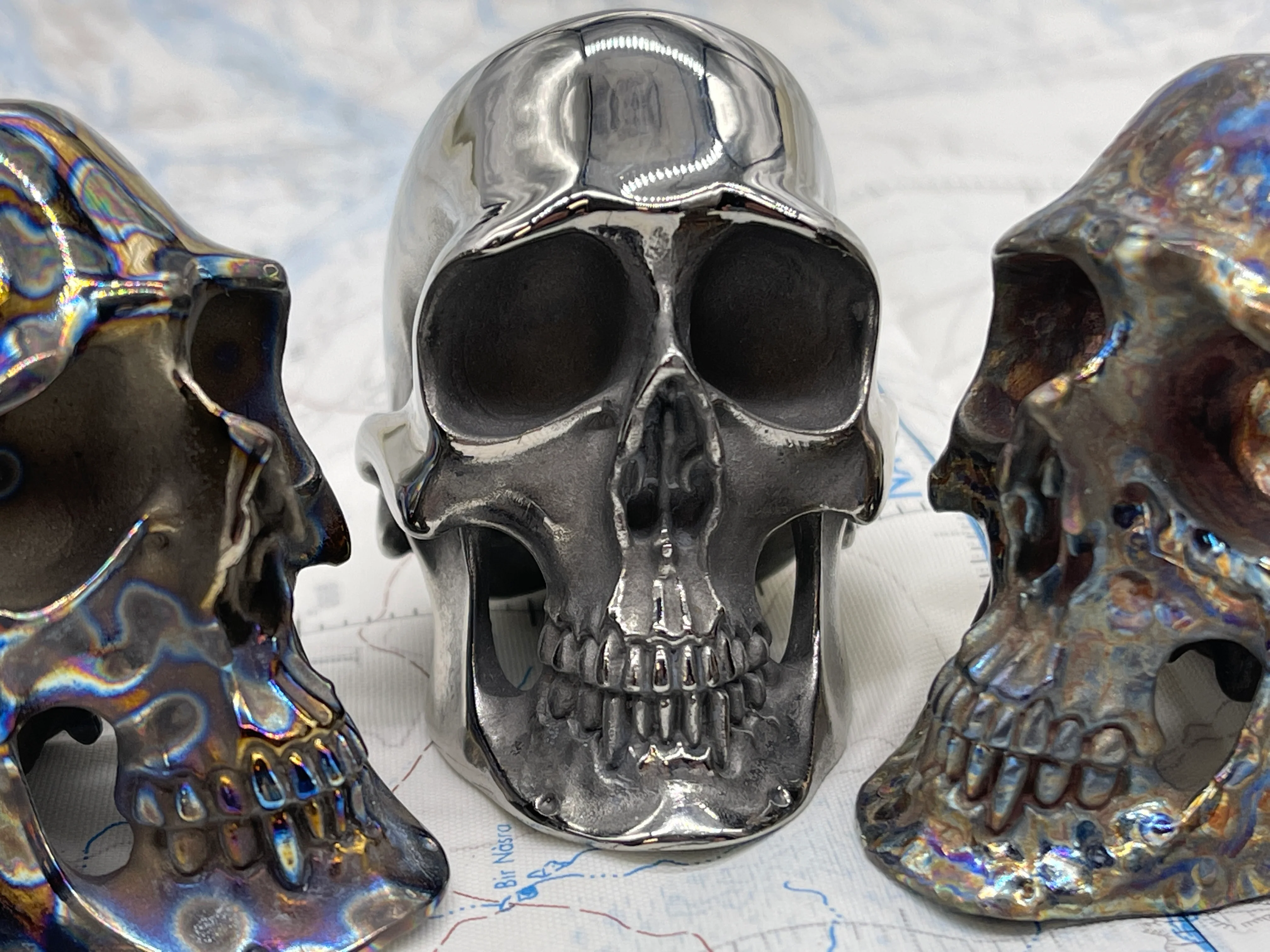Custom Titanium Colossus Skull by Tony Fabrioli  ( Limited Run! ) - Image 5