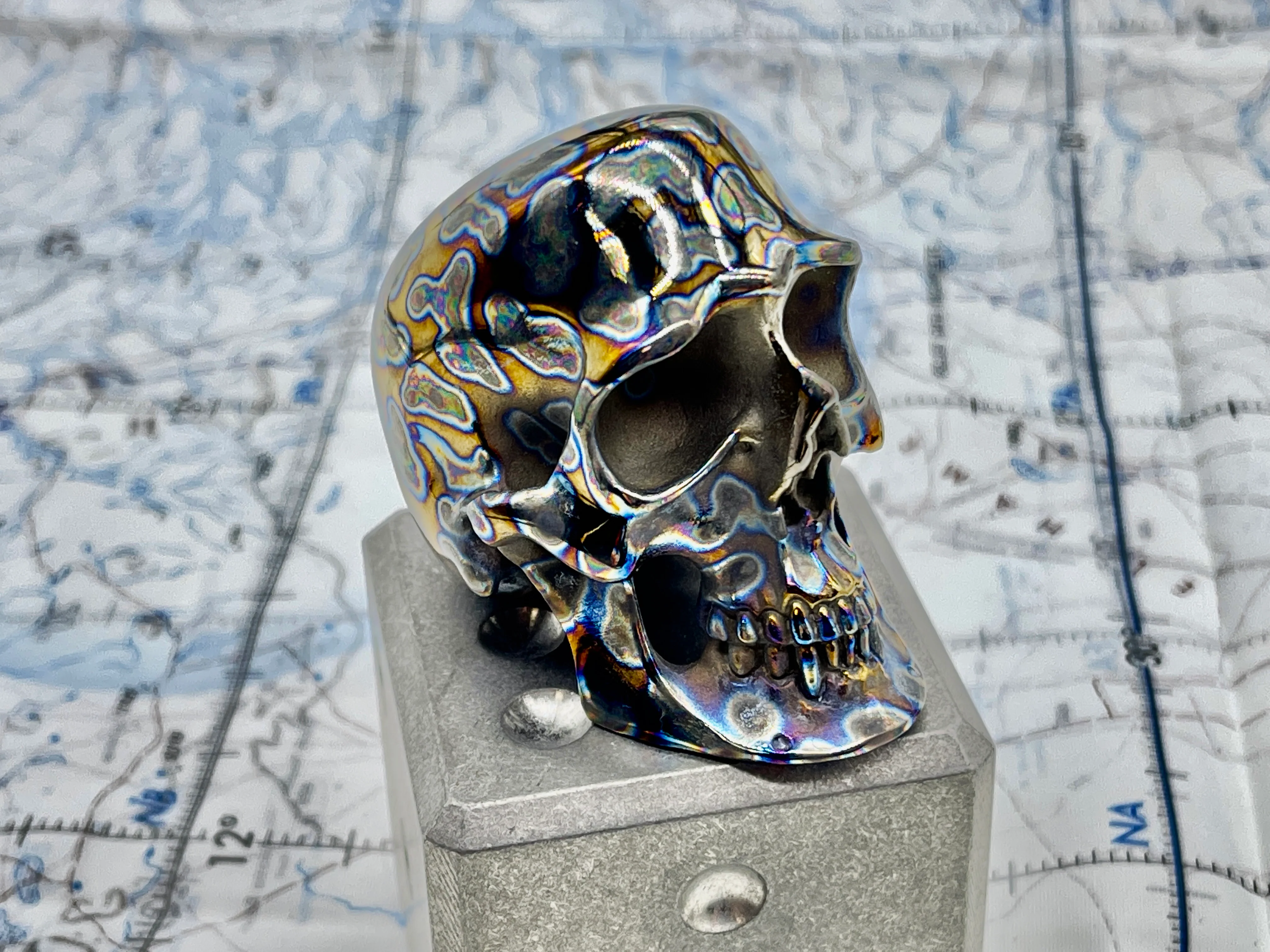 Custom Titanium Colossus Skull by Tony Fabrioli  ( Limited Run! ) - Image 6