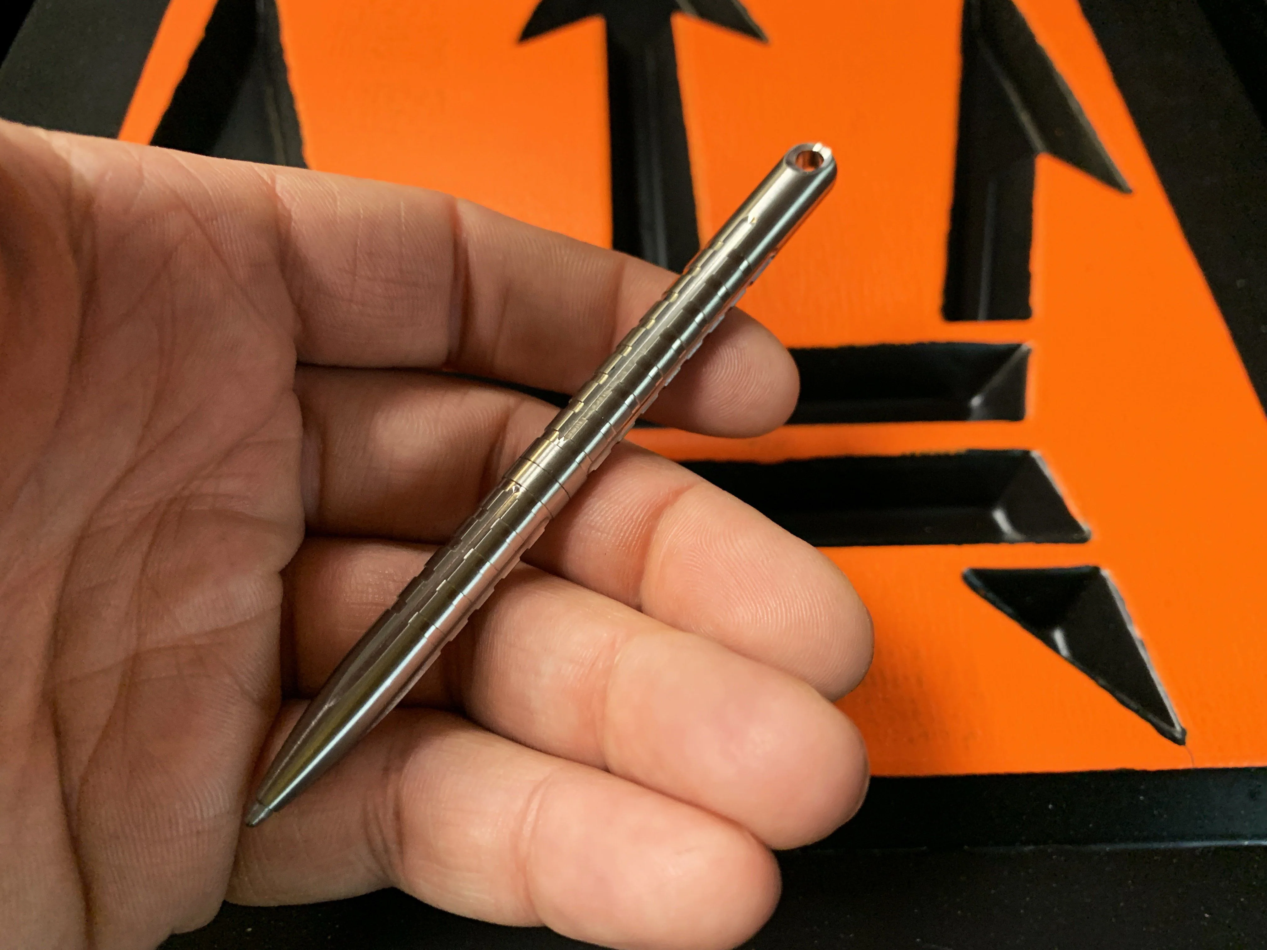 Titanium EDC Pendulum Pen + Covert Delrin Slide Case - Image 30
