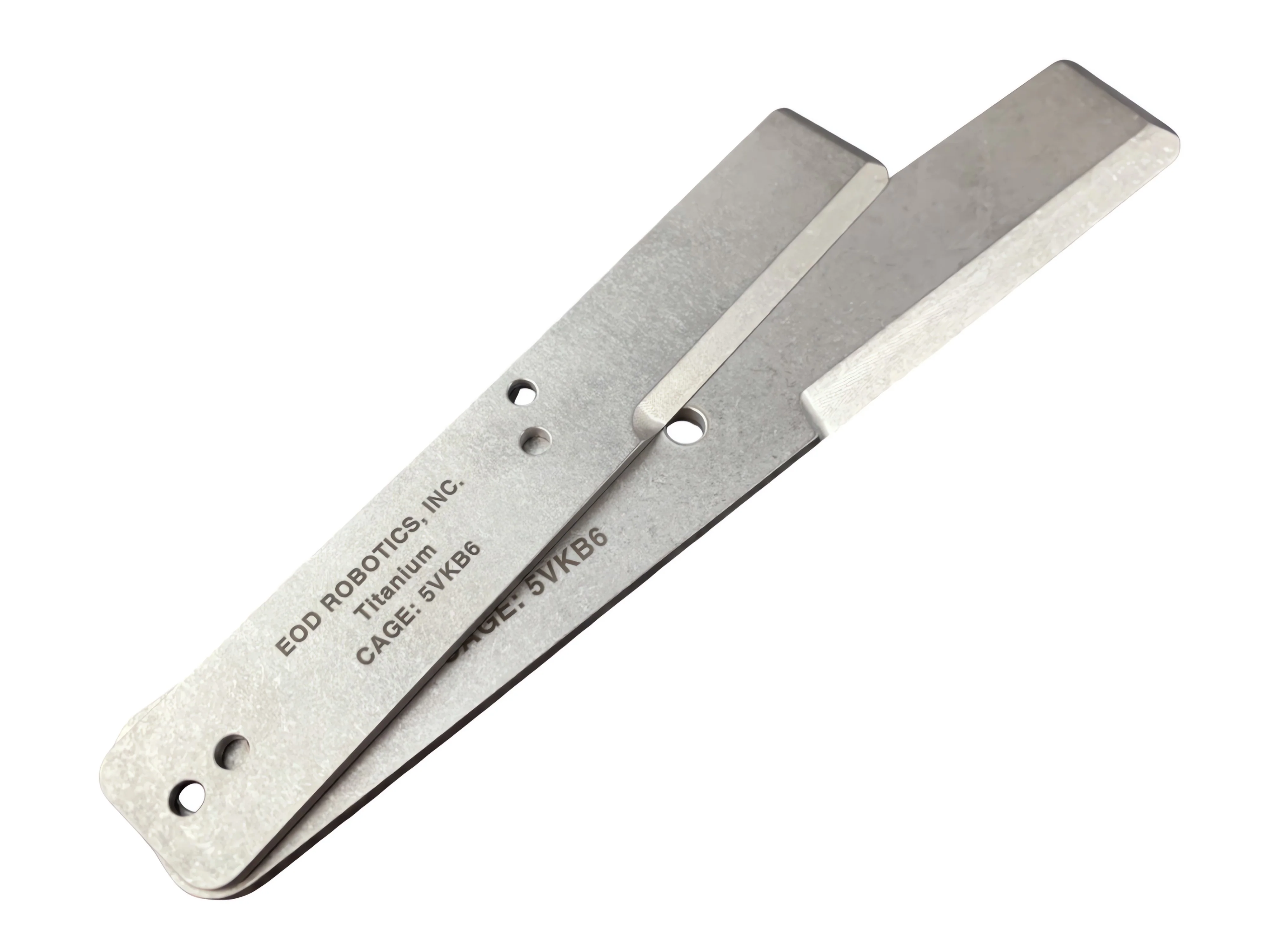 Tumbled Titanium EOD Robotics Breacher Bar ( 2 Sizes ) - Image 3