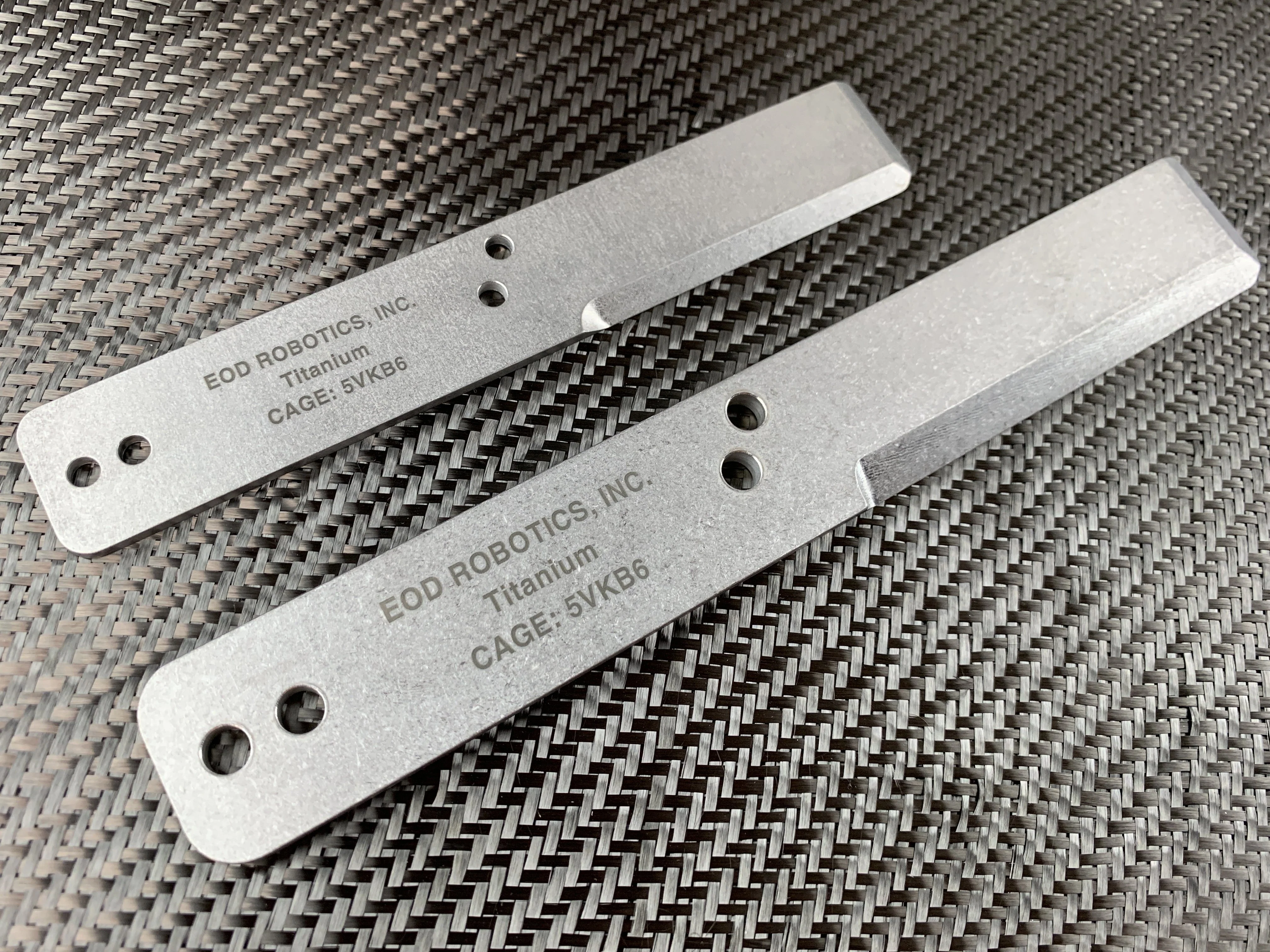 Tumbled Titanium EOD Robotics Breacher Bar ( 2 Sizes ) - Image 7