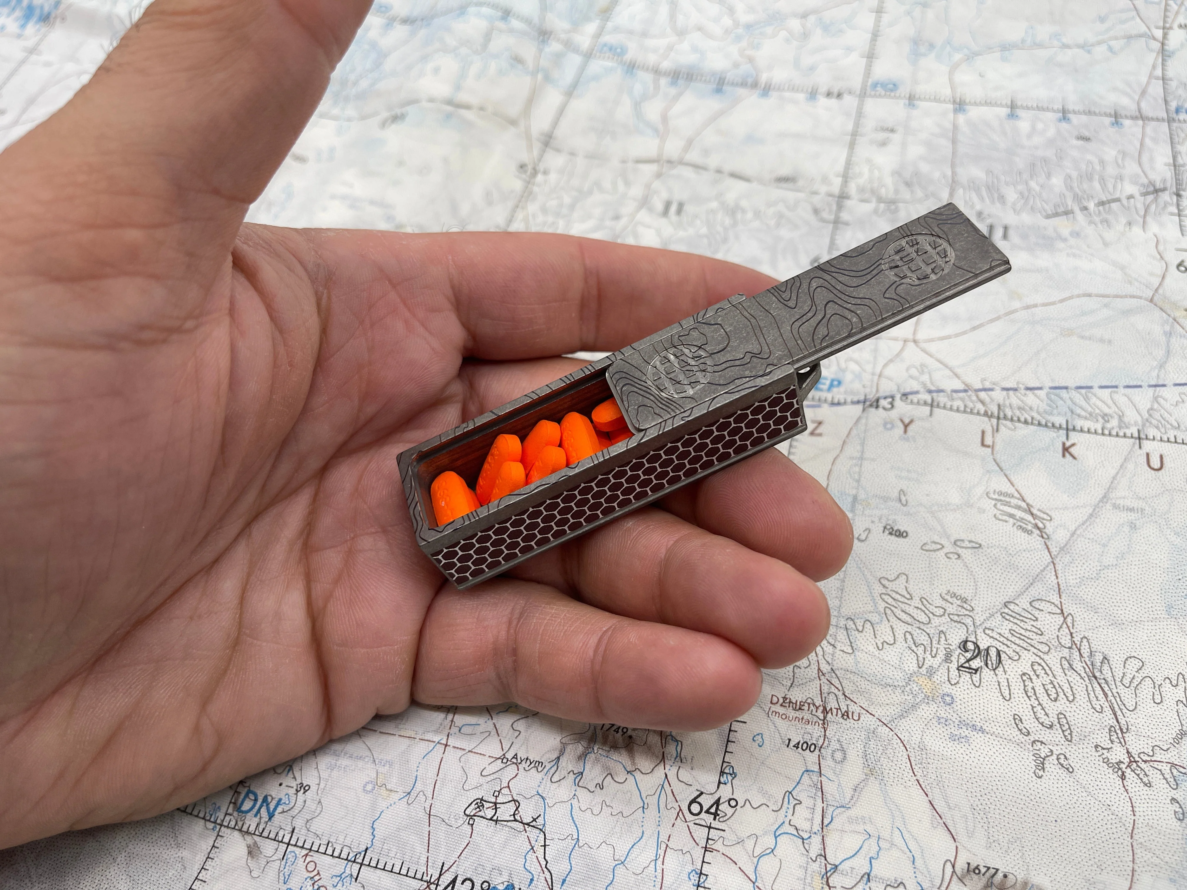Titanium Match Slide Box With Loop by Maratac® - Image 11