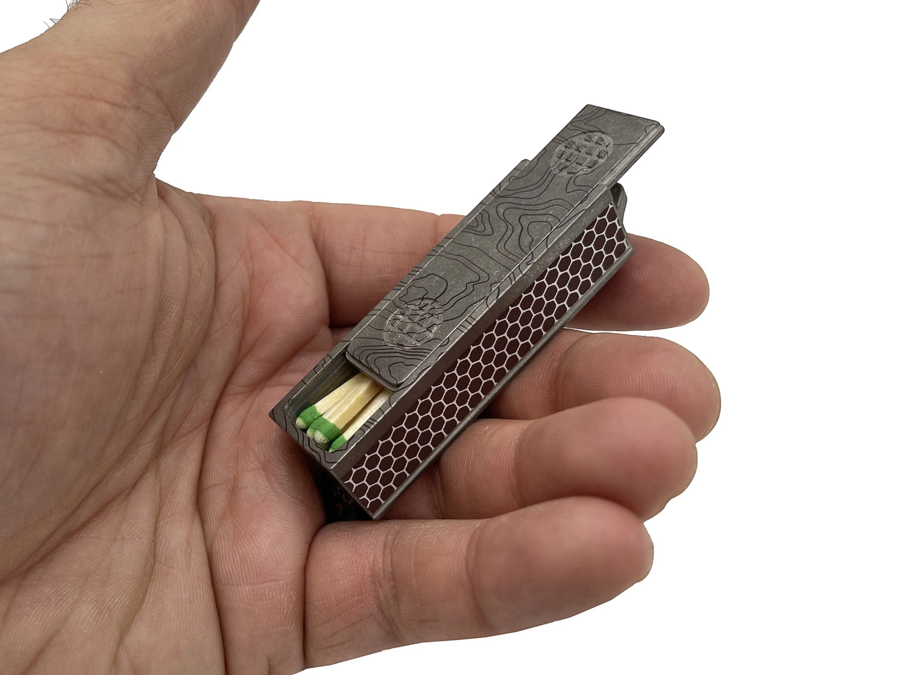 Titanium Match Slide Box With Loop by Maratac® - Image 17