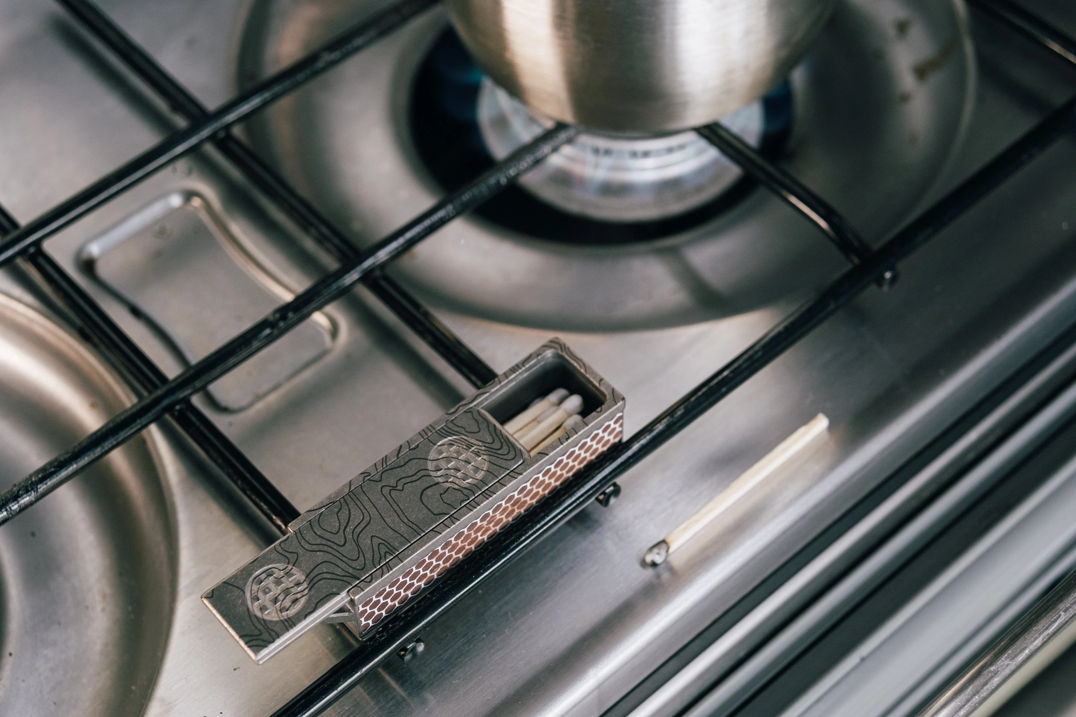 Titanium Match Slide Box With Loop by Maratac® - Image 8