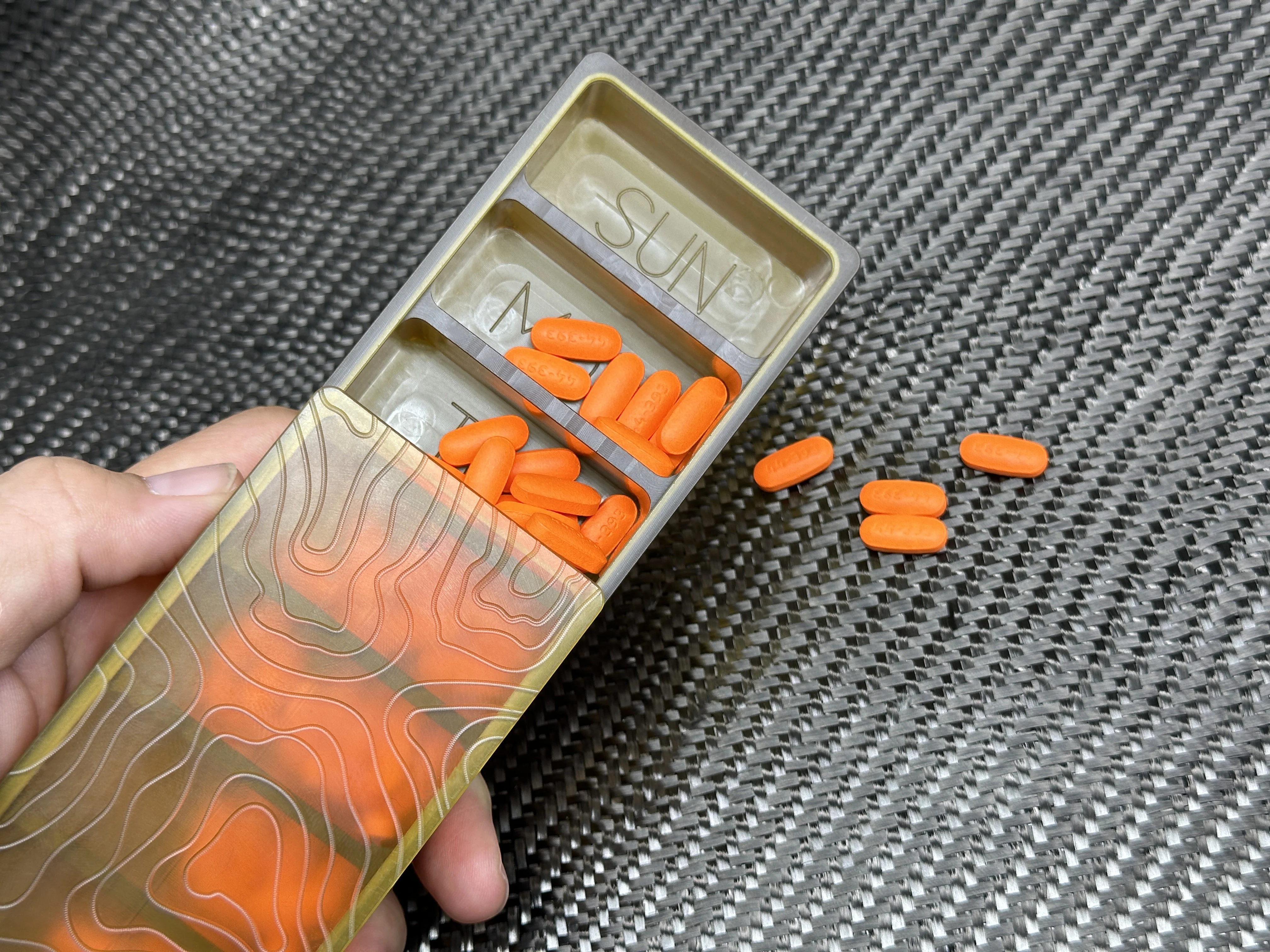 Ultem® - Full Size - Med Weekly PillSafe by Maratac® ( Back In Limited Stock ) - Image 4
