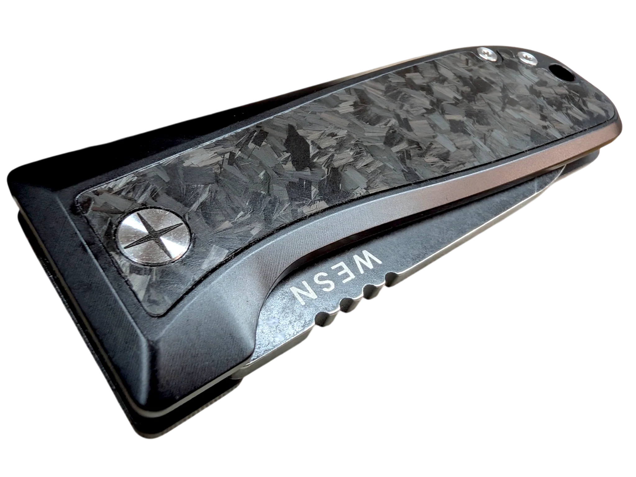 2.8" CPM S35VN, PVD & Titanium - WESN X C+C : THE ALLMAN Knife ( NEW! ) - Image 13