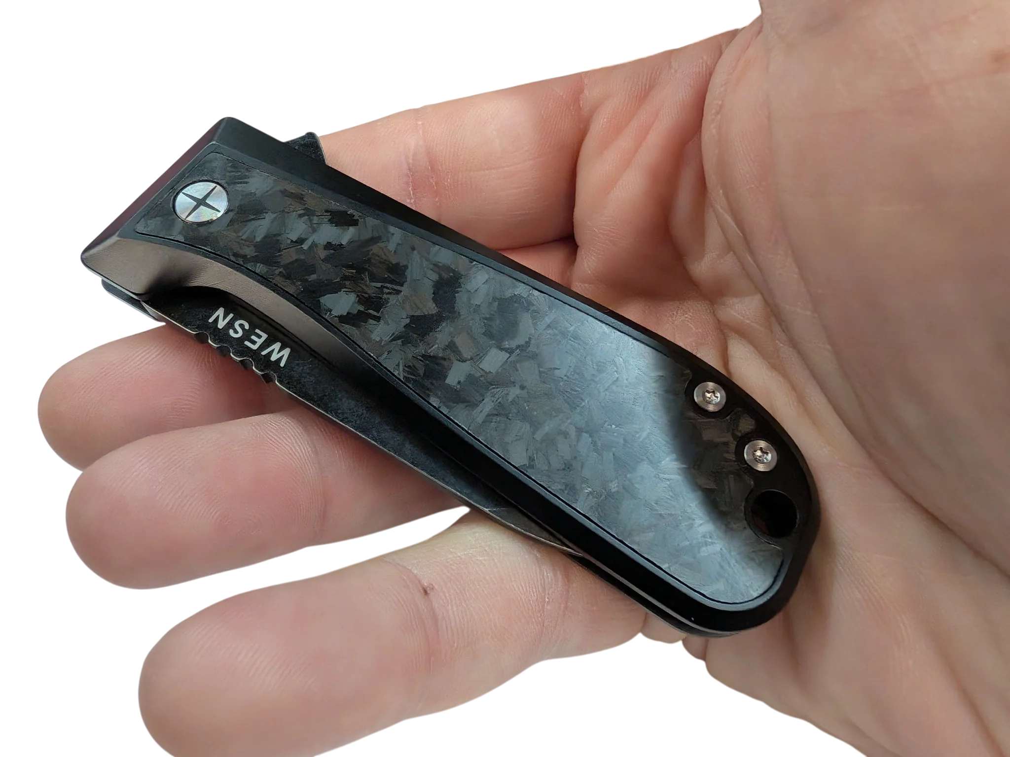 2.8" CPM S35VN, PVD & Titanium - WESN X C+C : THE ALLMAN Knife ( NEW! ) - Image 8