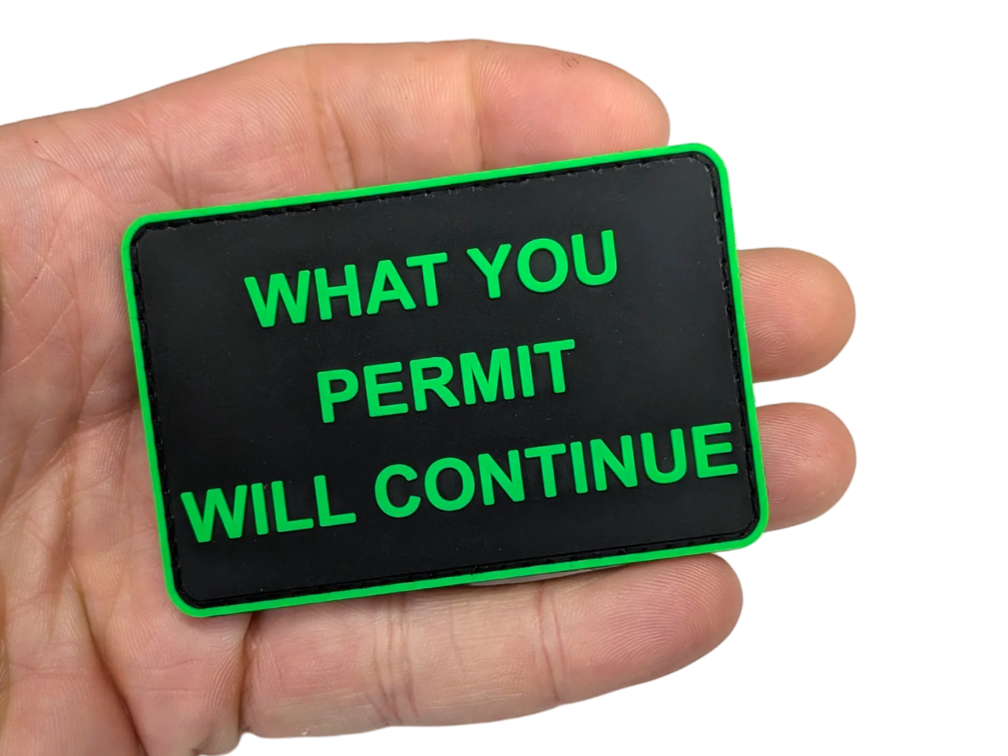 What You Permit Will Continue - 3x2" Patch by Maratac® - Image 3